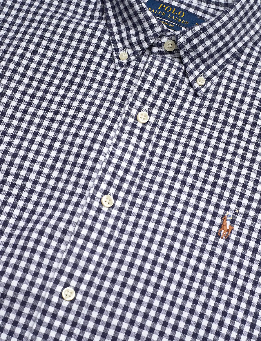 Polo Ralph Lauren - Custom Fit Gingham Oxford Shirt - karierte hemden - 7523a white sprin - 2