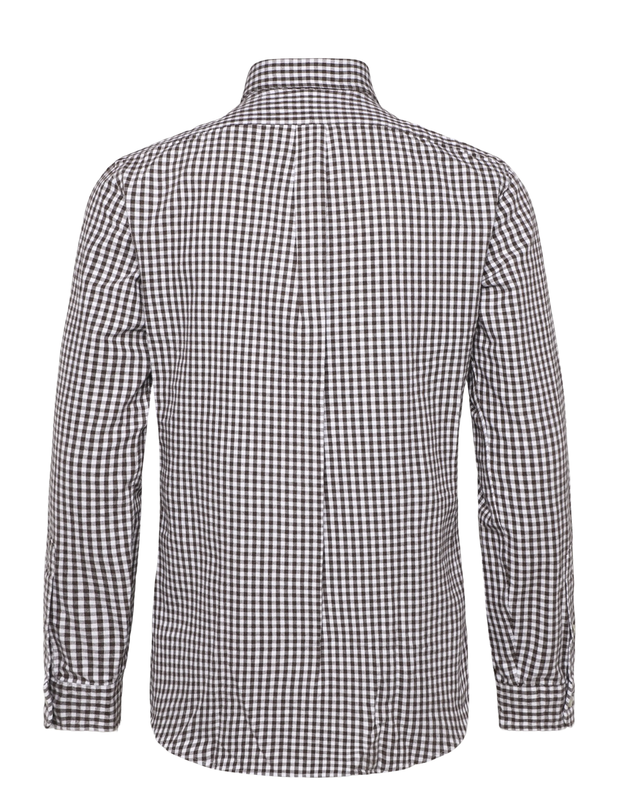 Polo Ralph Lauren - Custom Fit Gingham Oxford Shirt - rutiga skjortor - 7523c white alpin - 3