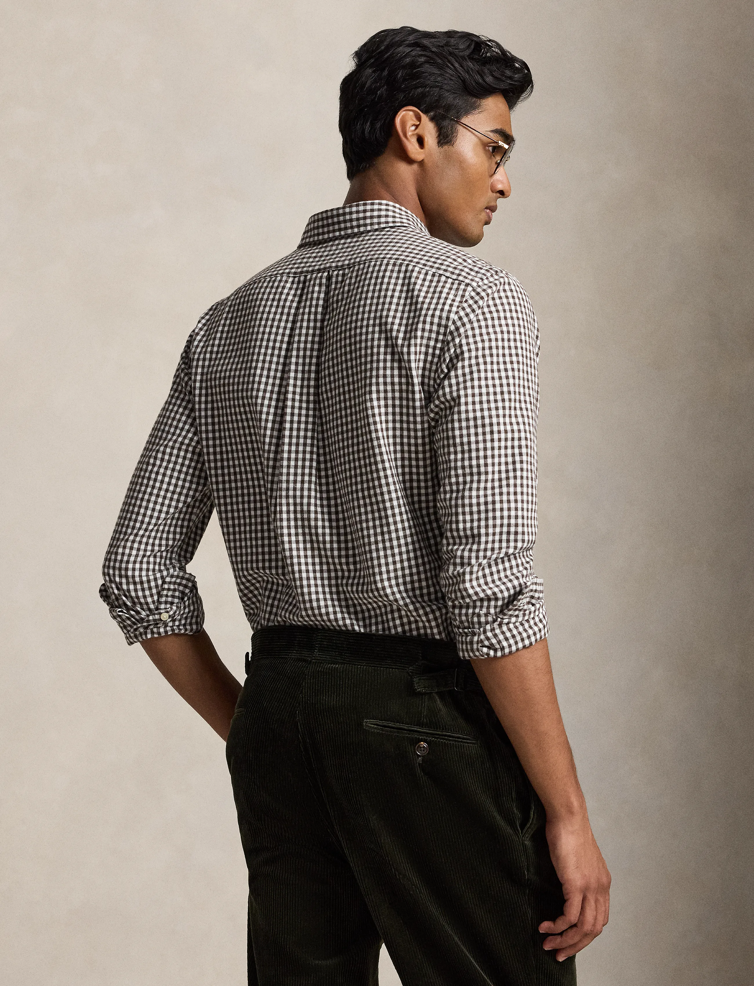 Polo Ralph Lauren - Custom Fit Gingham Oxford Shirt - rutiga skjortor - 7523c white alpin - 4