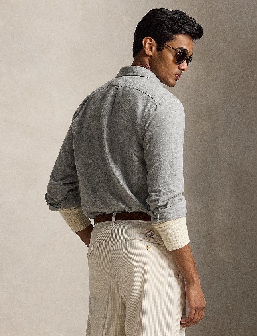 Polo Ralph Lauren - Custom Fit Heathered Oxford Shirt - andover heather - 2
