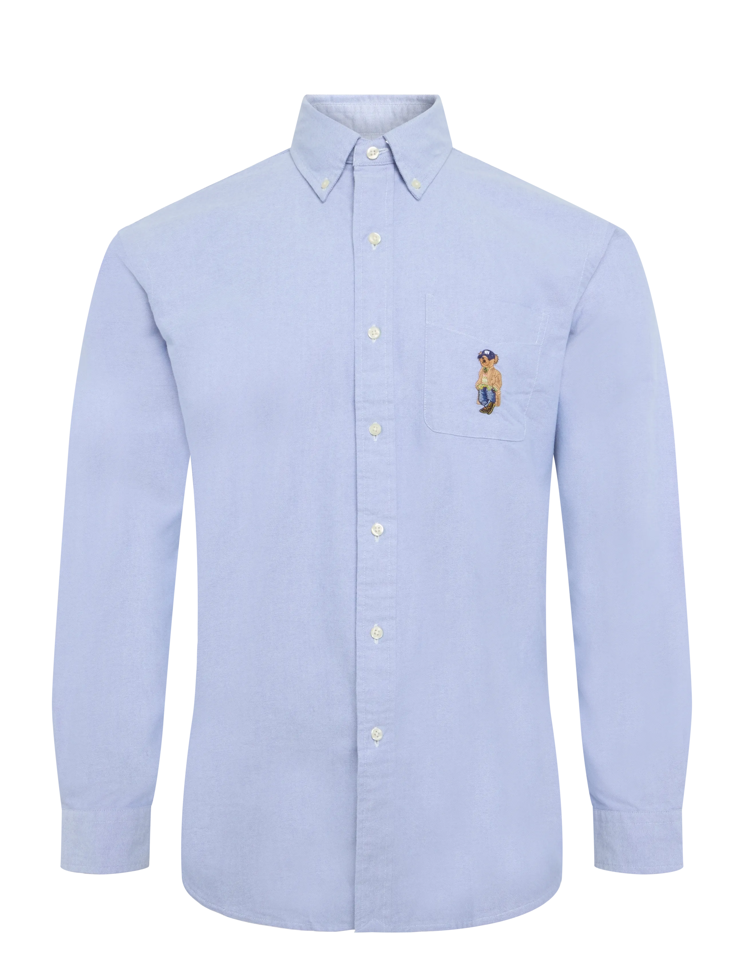 Polo Ralph Lauren Custom Fit Polo Bear Oxford Shirt - Clothing - 7435 BSR BLUE LIT / blue