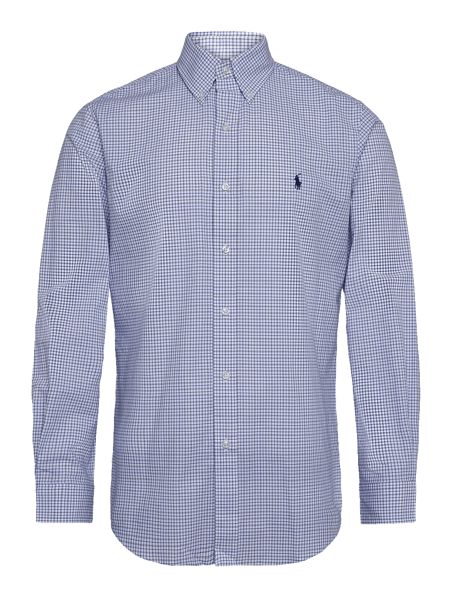 Polo Ralph Lauren - 50/1 BISTRCH POPLIN-WVN-SHIRT - ternede skjorter - 7353a white blue - 0
