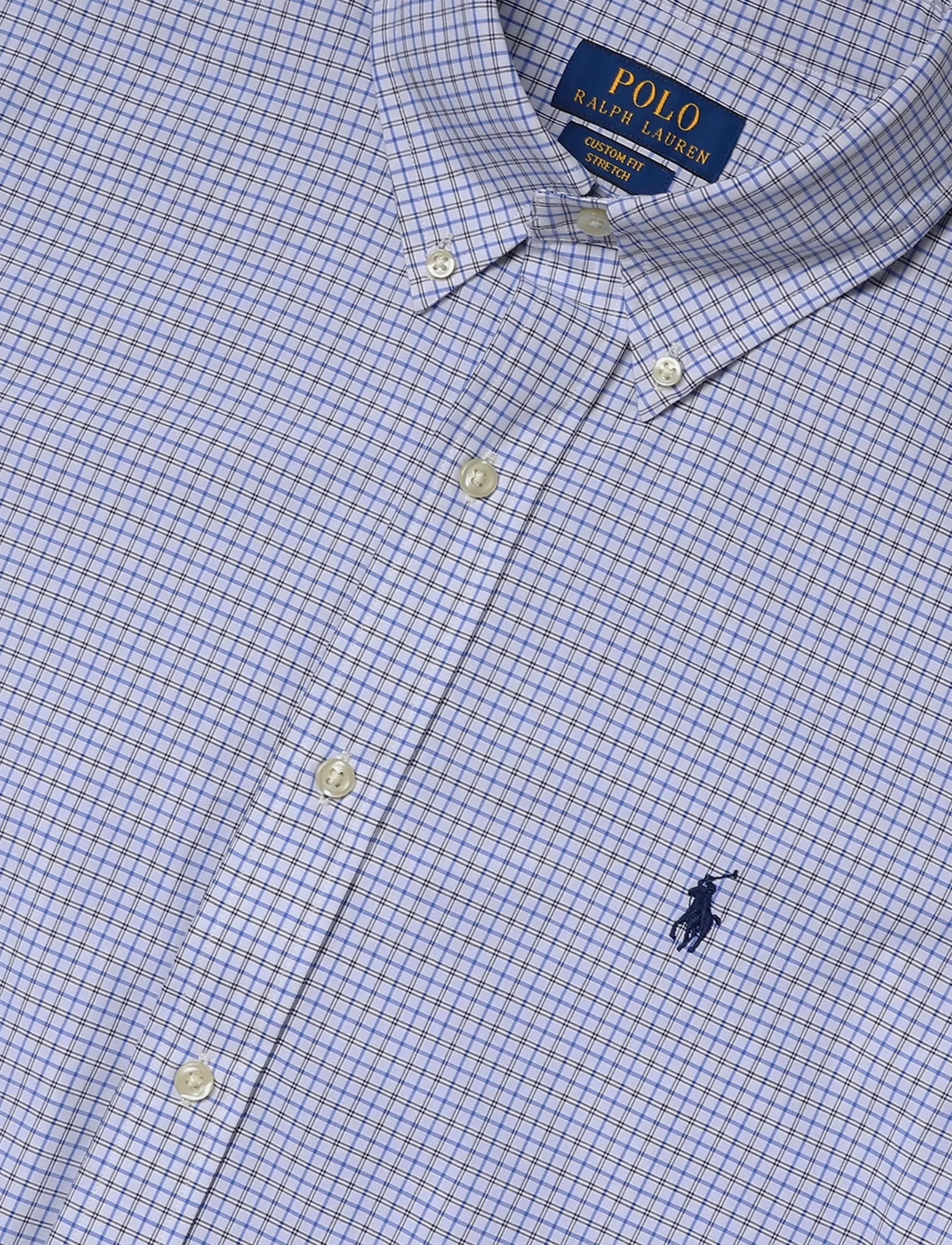 Polo Ralph Lauren - 50/1 BISTRCH POPLIN-WVN-SHIRT - ternede skjorter - 7353a white blue - 2