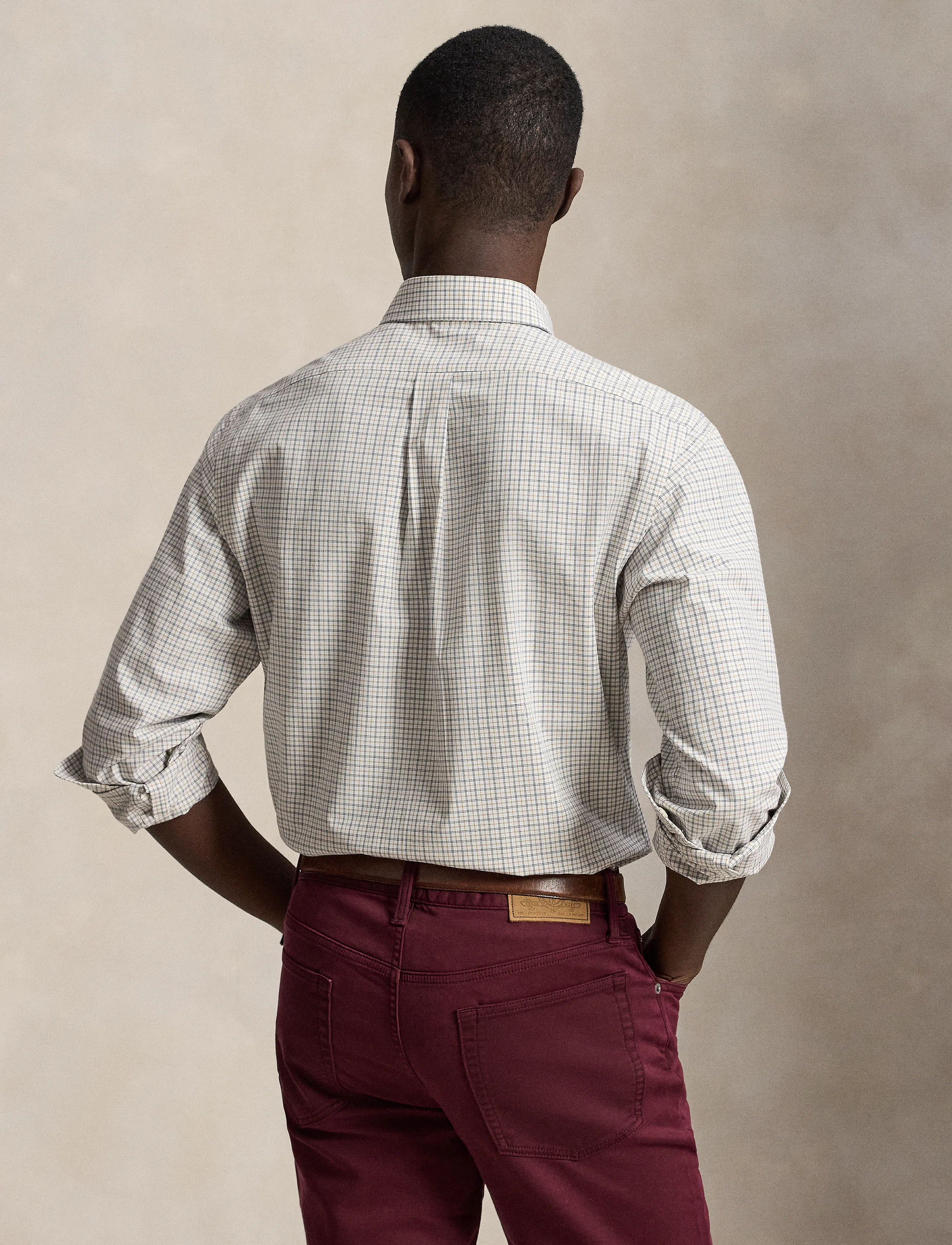 Polo Ralph Lauren - Custom Fit Stretch Poplin Shirt - rutiga skjortor - 7353c white clssc - 4