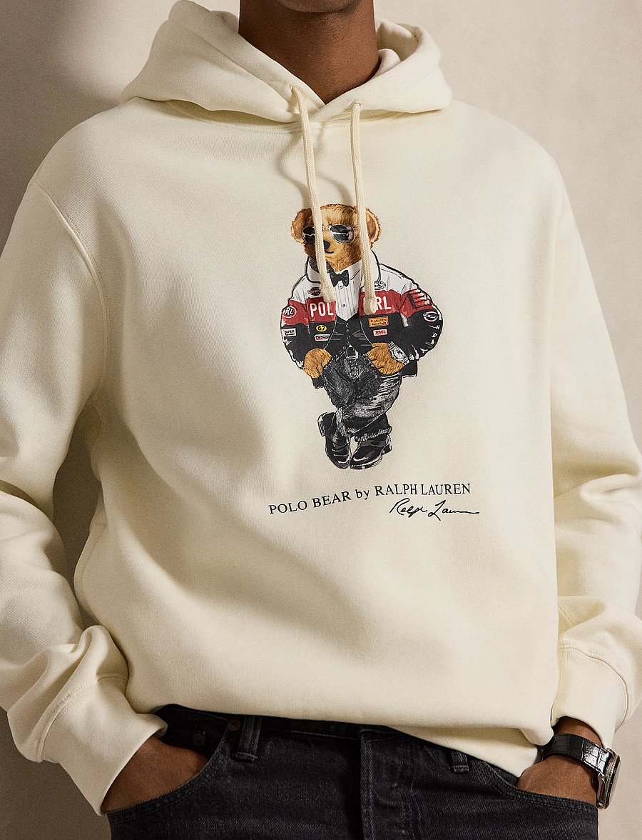 Polo Ralph Lauren - Polo Bear hoodie i fleece - teddytröjor - clubhouse cream - 5