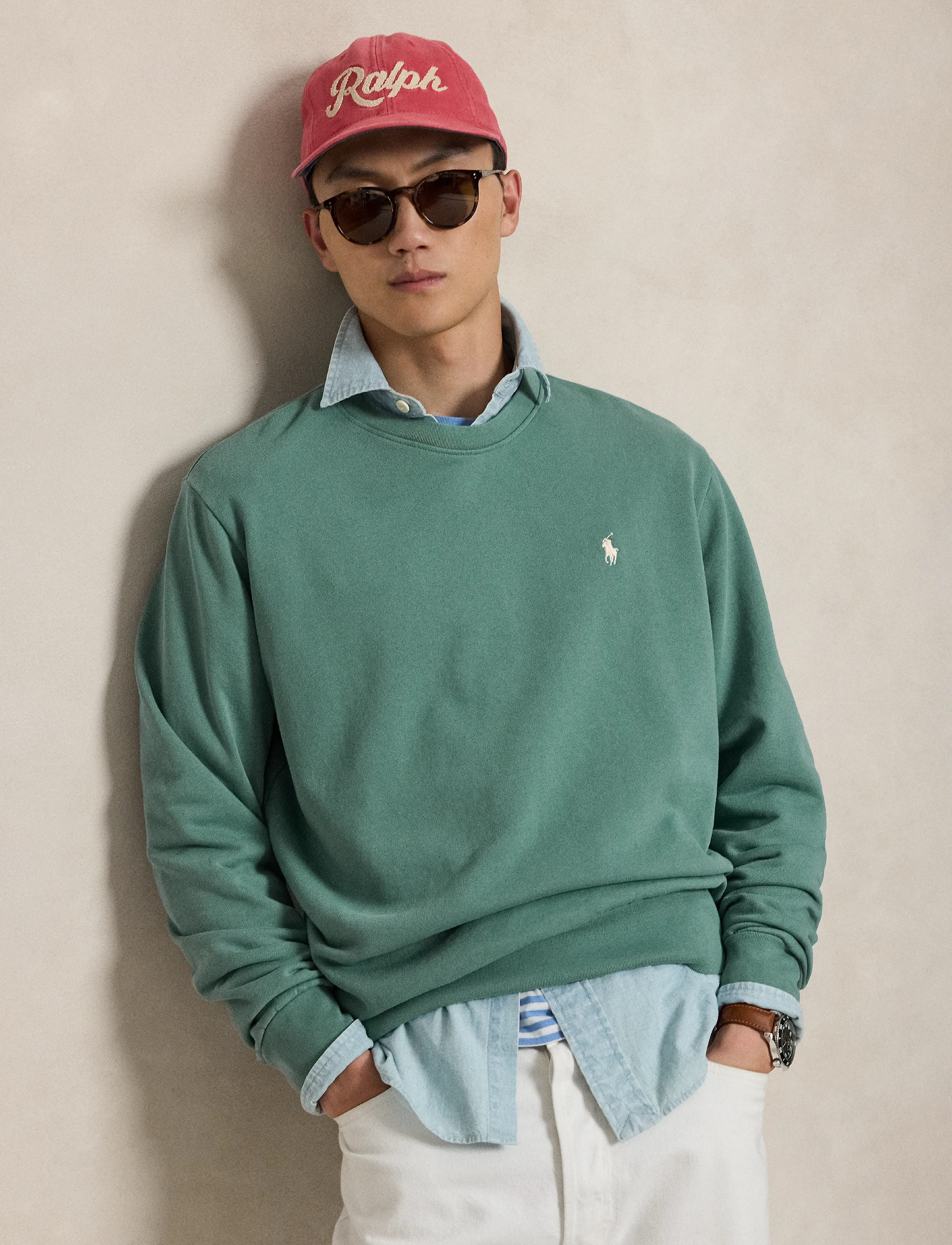 Polo Ralph Lauren Loopback Fleece Sweatshirt - Sweatshirts - GREENSCAPE / green