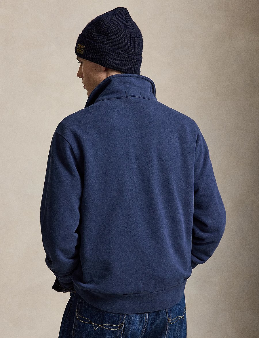Polo Ralph Lauren - Loopback Fleece Collared Sweatshirt - half zip-tröjor - cruise navy - 3