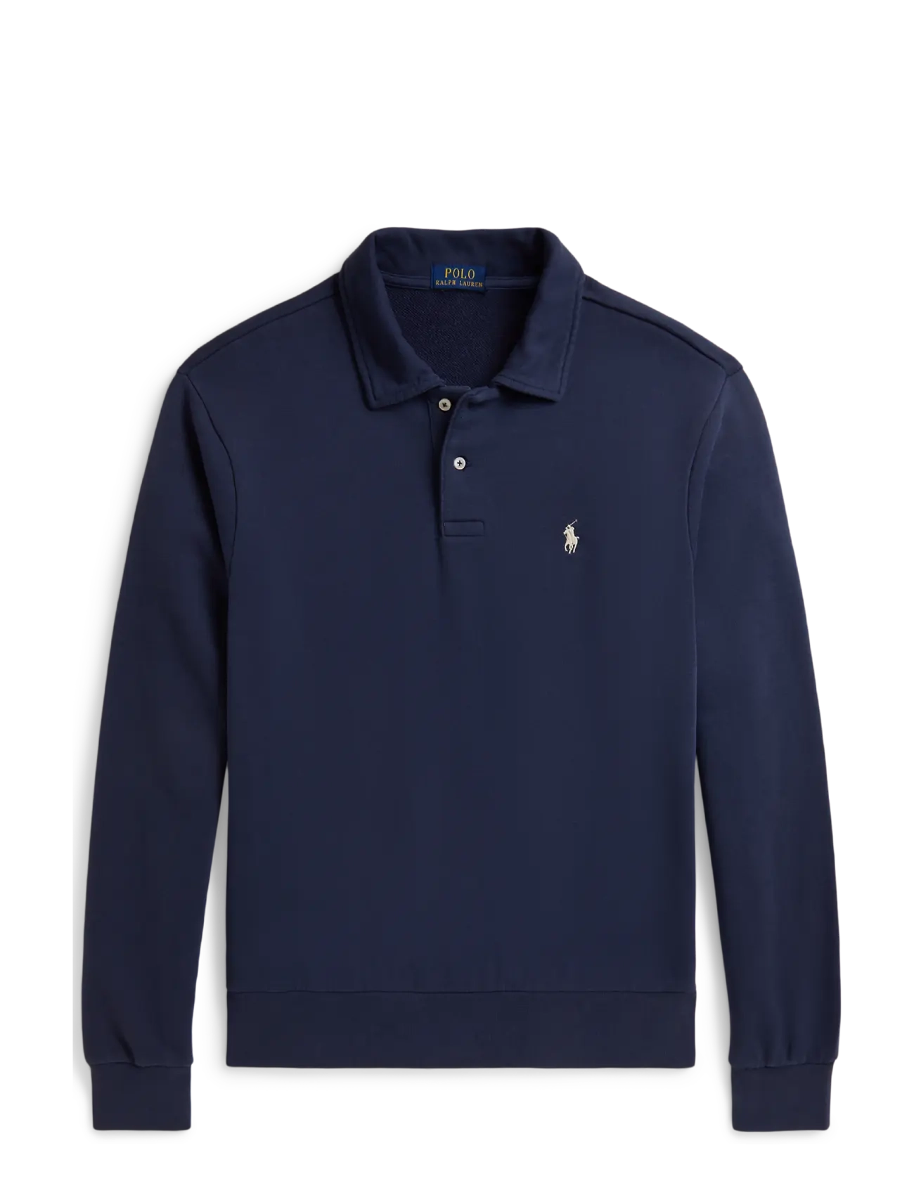 Polo Ralph Lauren Loopback Fleece Collared Sweatshirt - Langärmlige Strick-Polohemden - CRUISE NAVY / navy