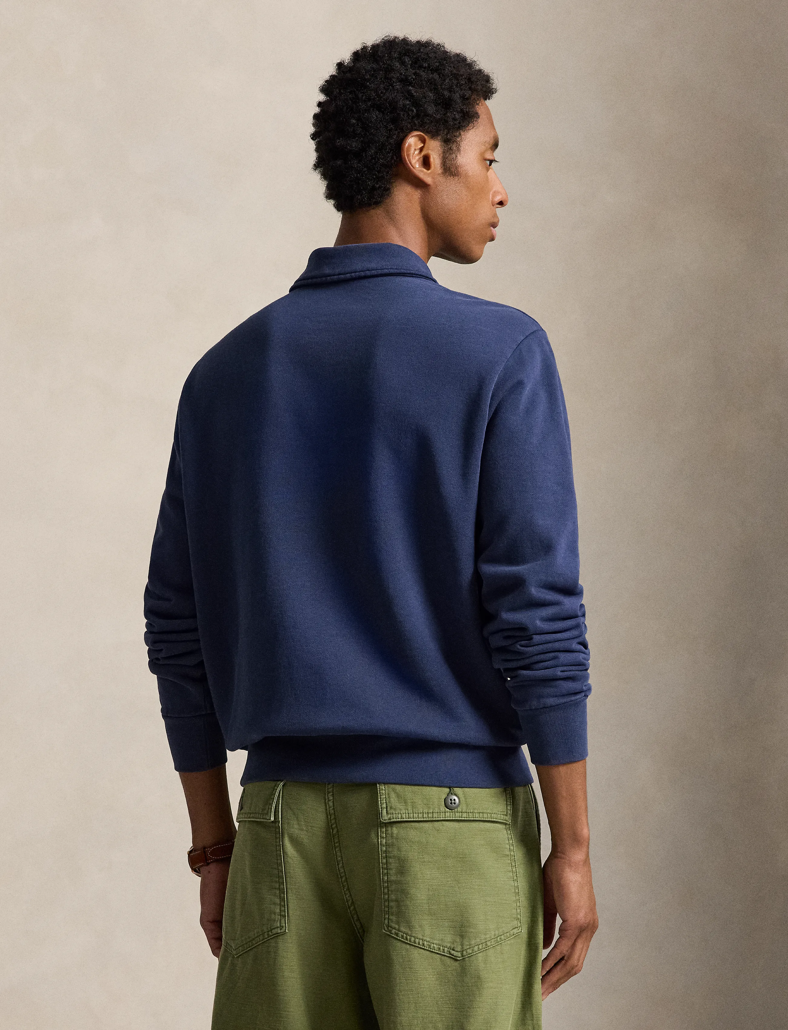 Polo Ralph Lauren - Loopback Fleece Collared Sweatshirt - cruise navy - 4