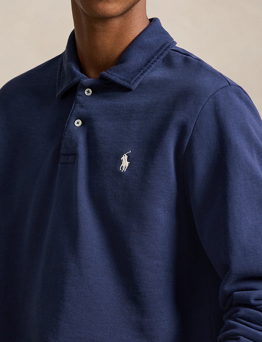 Polo Ralph Lauren - Loopback Fleece Collared Sweatshirt - cruise navy - 5