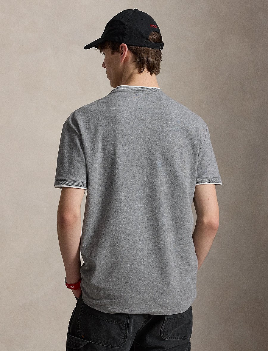 Polo Ralph Lauren - 30/1 STRETCH MESH-KNT-T-SHIRT - kortærmede t-shirts - classic grey heat - 4