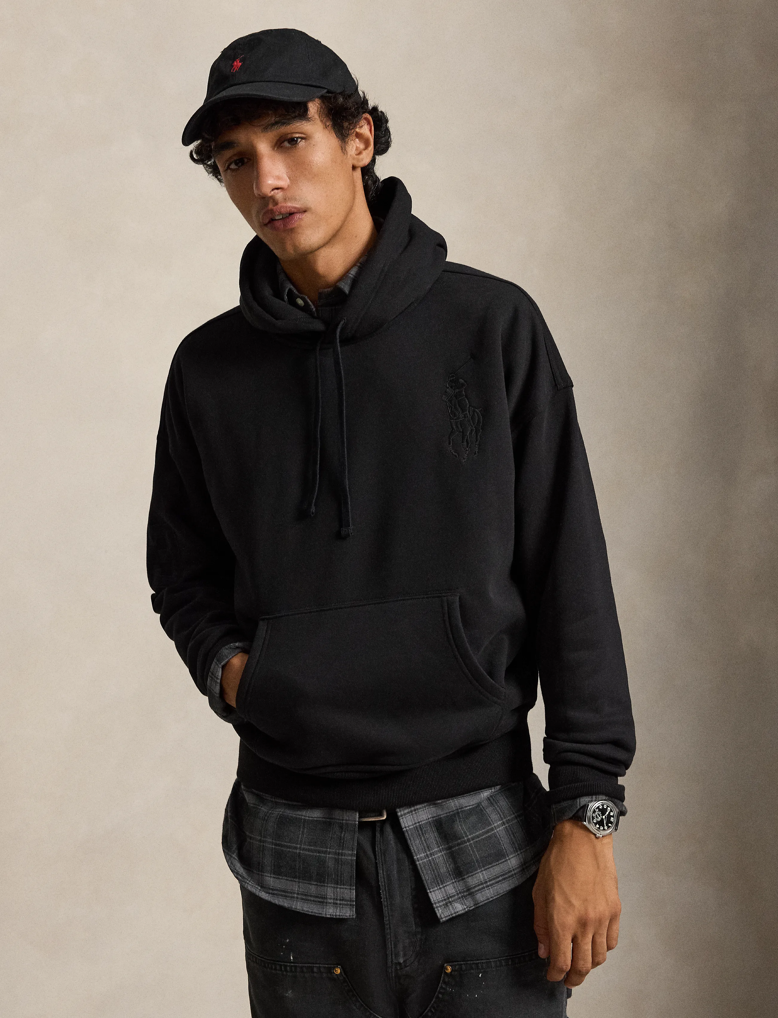 Polo Ralph Lauren Relaxed Fit Big Pony Hoodie - Kleidung - POLO BLACK/C1750 / black