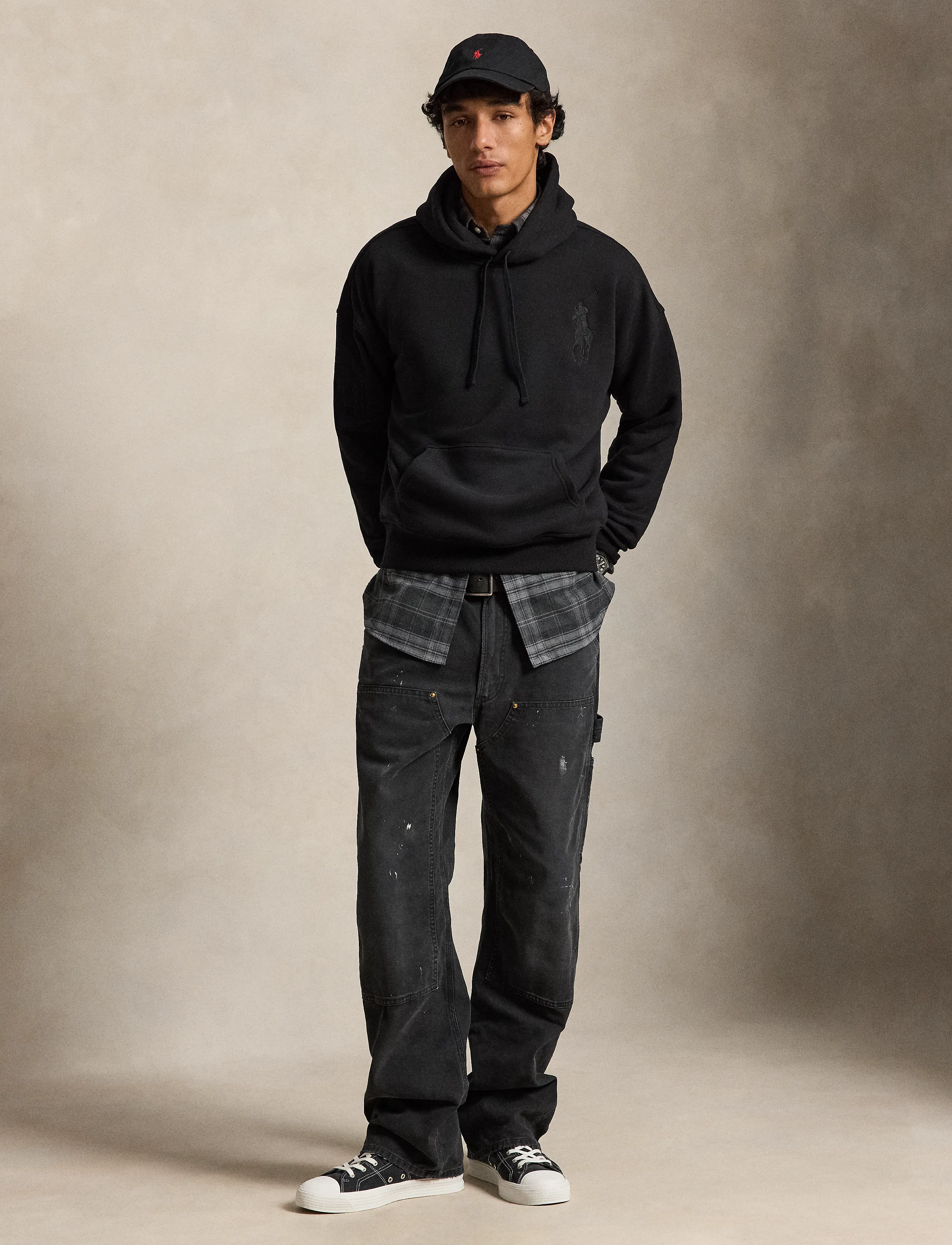 Polo Ralph Lauren - Relaxed Fit Big Pony Hoodie - sweatshirts - polo black/c1750 - 3