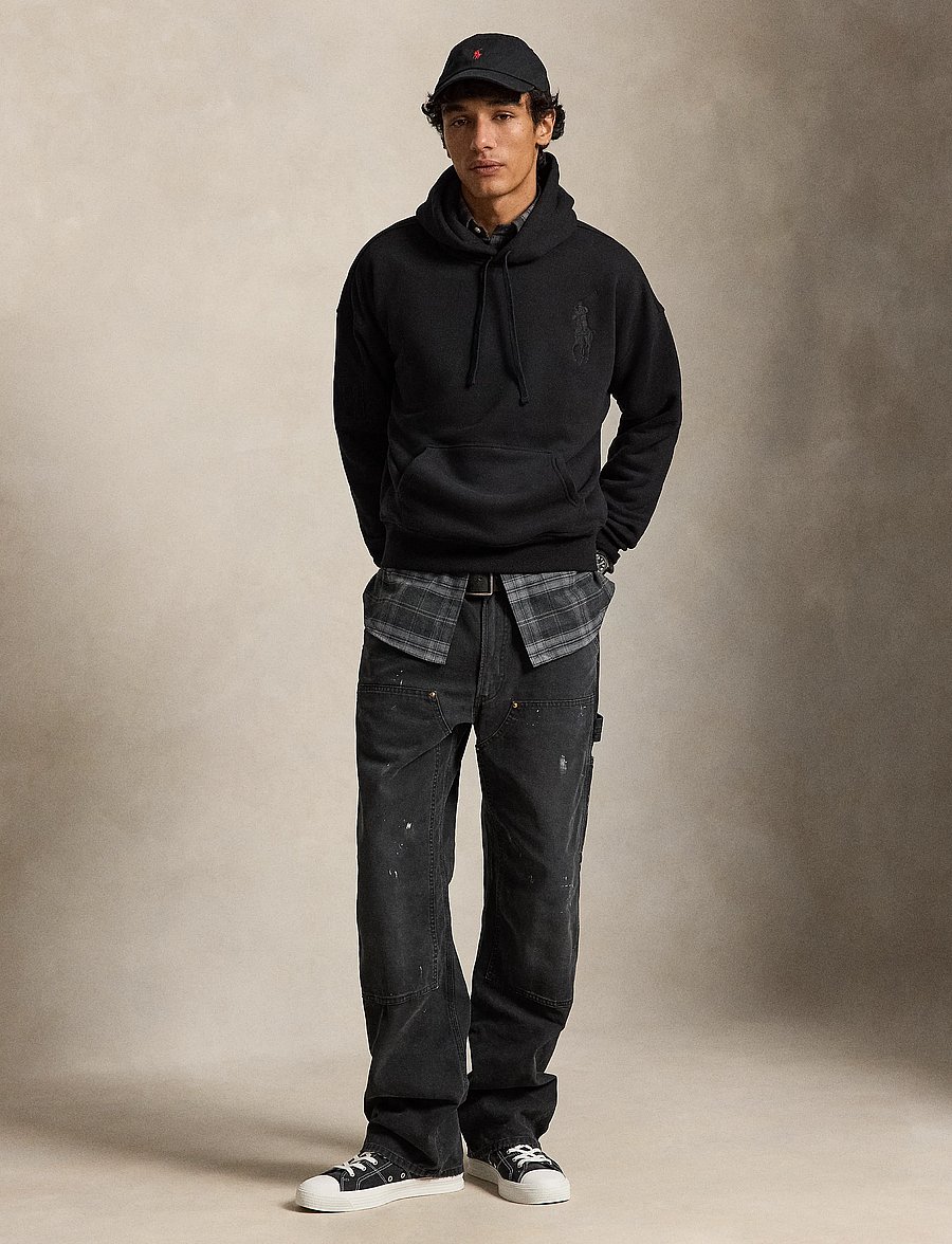 Polo Ralph Lauren - Relaxed Fit Big Pony Hoodie - sweatshirts - polo black/c1750 - 3