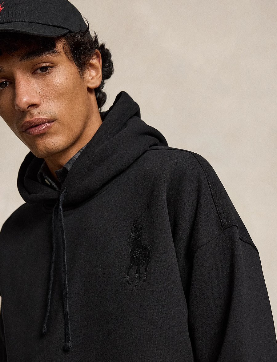 Polo Ralph Lauren - Relaxed Fit Big Pony Hoodie - sweatshirts - polo black/c1750 - 4