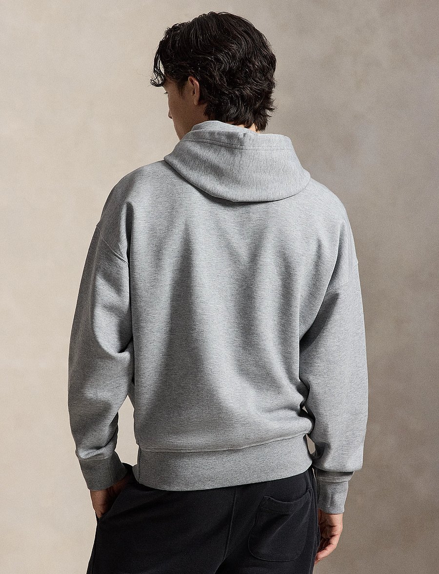 Polo Ralph Lauren - Relaxed Fit Big Pony Double-Knit Hoodie - hoodies - classic grey heat - 4