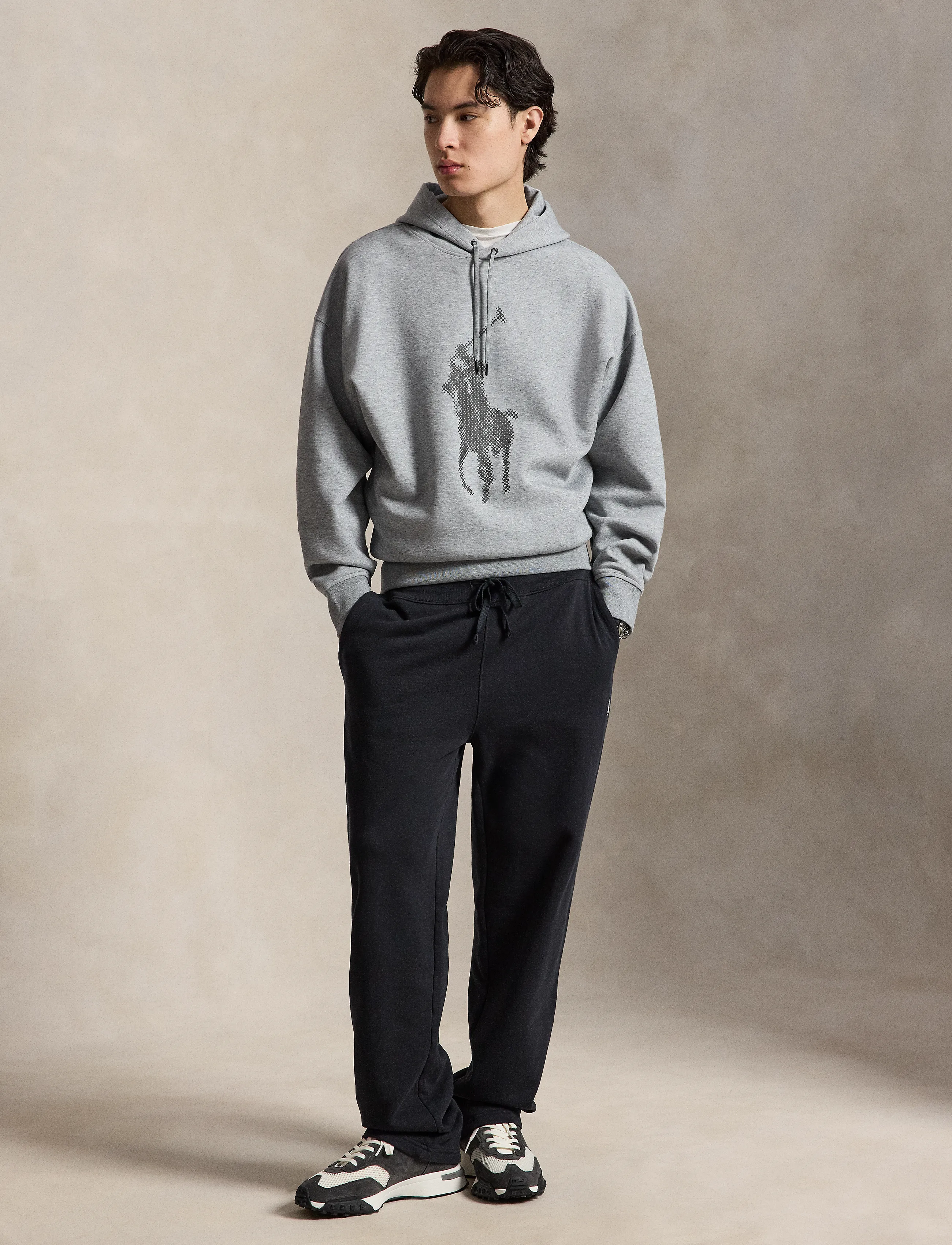 Polo Ralph Lauren - Relaxed Fit Big Pony Double-Knit Hoodie - hoodies - classic grey heat - 5