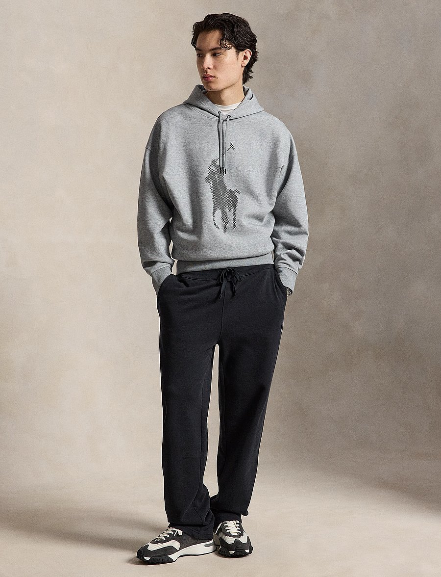 Polo Ralph Lauren - Relaxed Fit Big Pony Double-Knit Hoodie - hoodies - classic grey heat - 5