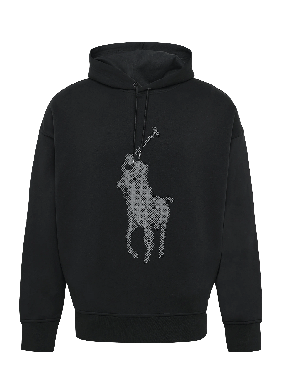 Polo Ralph Lauren - Relaxed Fit Big Pony Double-Knit Hoodie - kapuzenpullover - polo black - 2