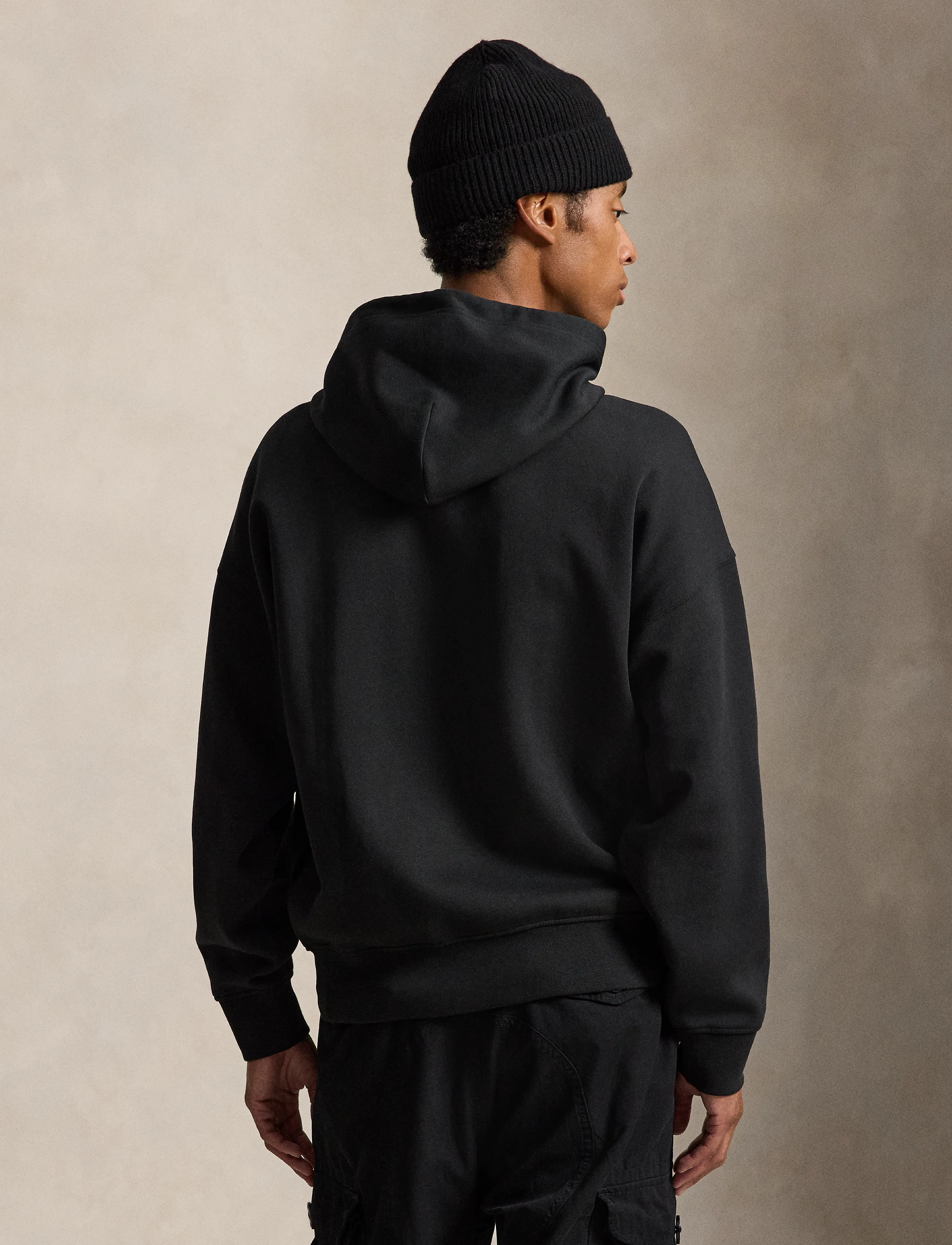 Polo Ralph Lauren - Relaxed Fit Big Pony Double-Knit Hoodie - polo black - 3
