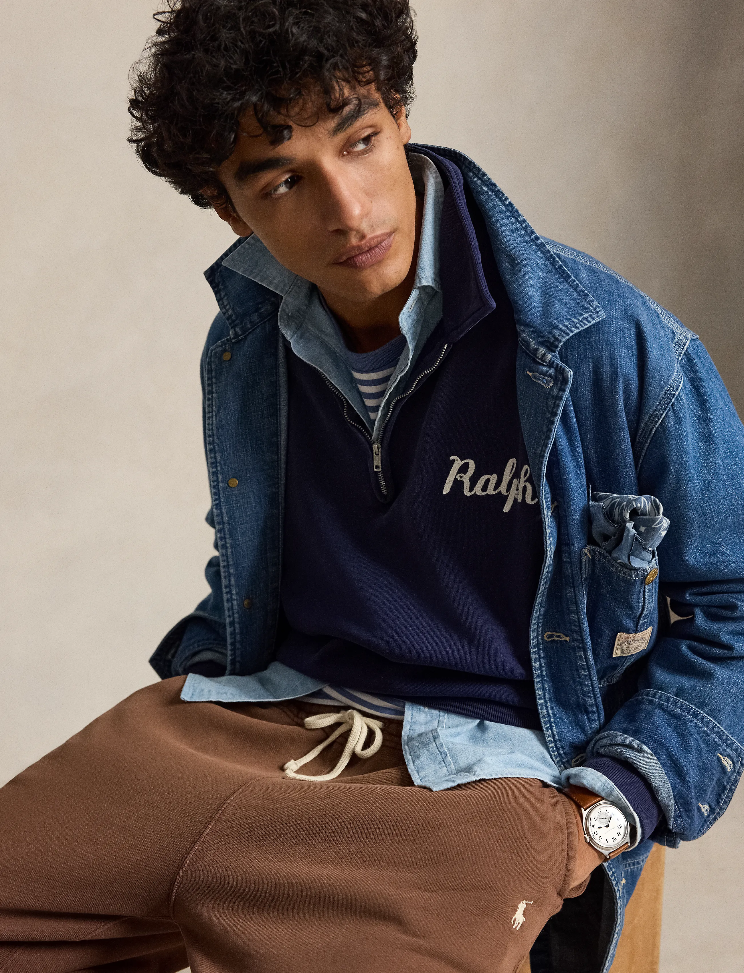 Polo Ralph Lauren - Tröja med krage och Ralph-logga - dark cobalt - 4