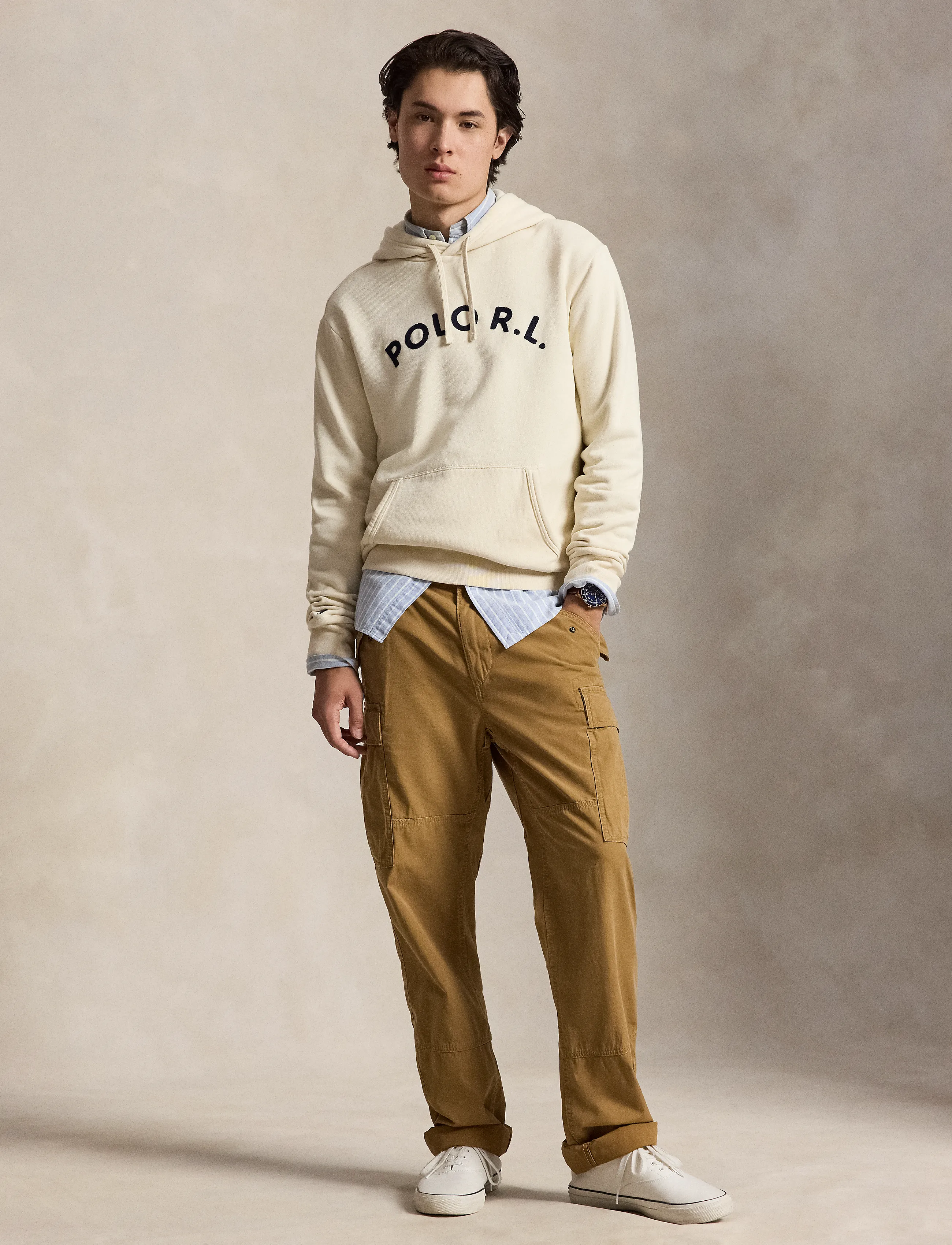 Polo Ralph Lauren - Logo Fleece Hoodie - hoodies - andover cream - 5
