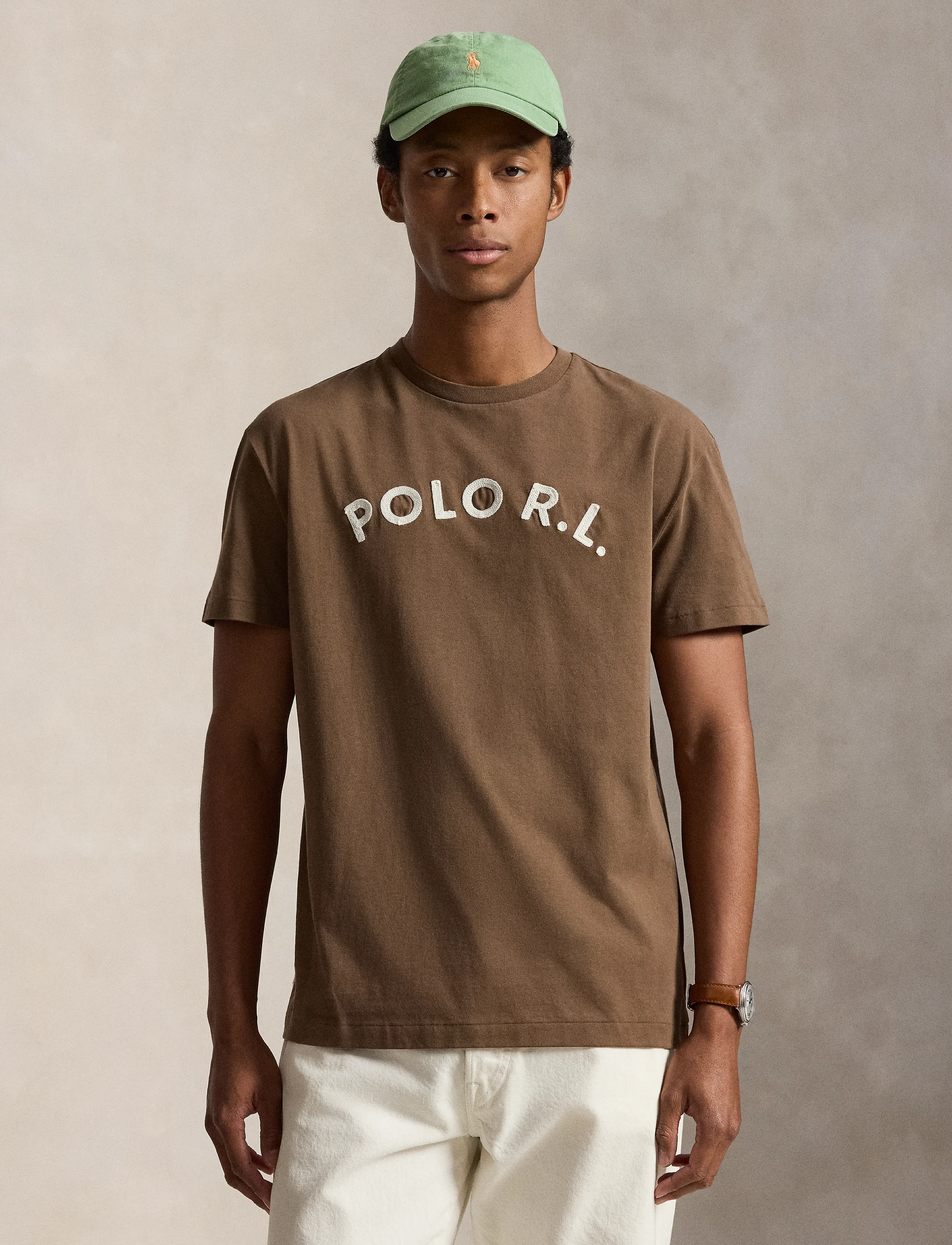 Polo Ralph Lauren Classic Fit Logo Jersey T-Shirt - Kläder - CHOCOLATE BROWN / brown