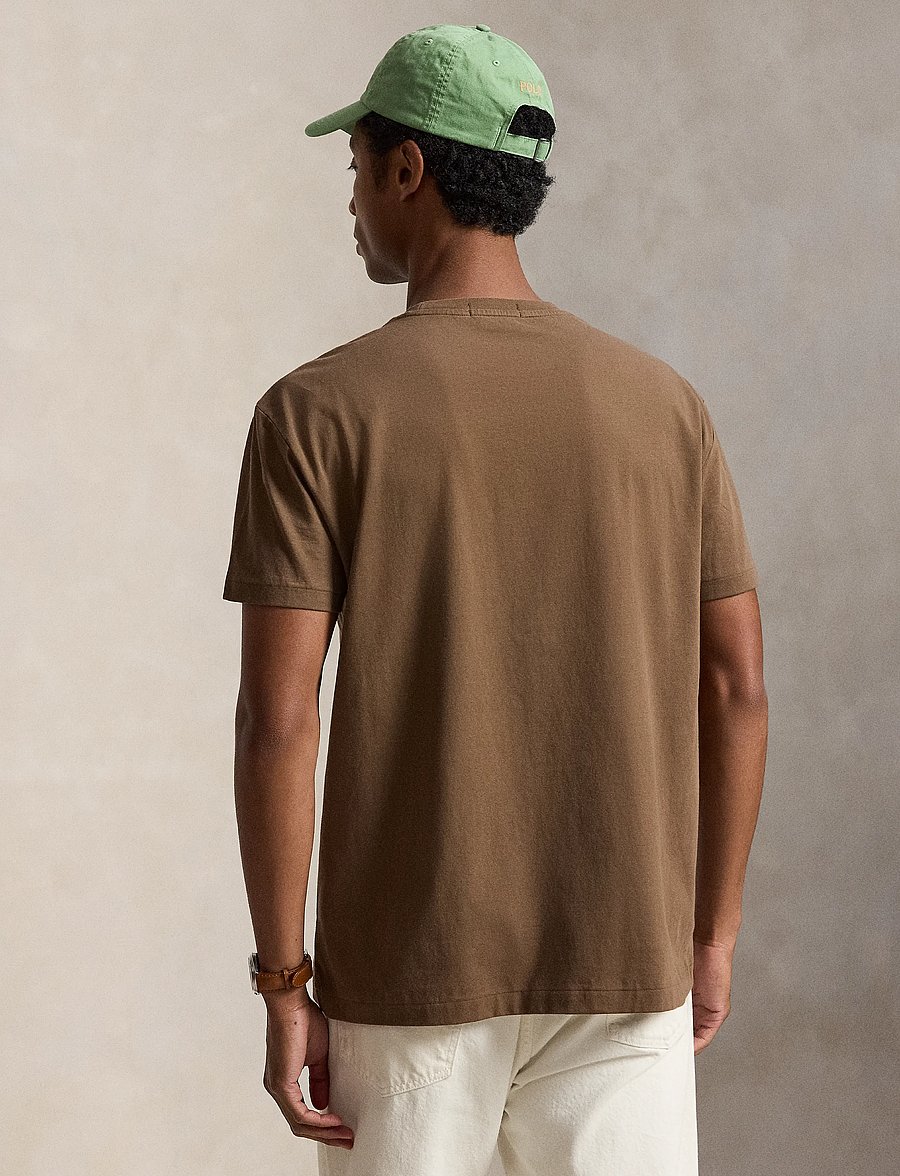 Polo Ralph Lauren - Classic Fit Logo Jersey T-Shirt - kurzärmelige t-shirts - chocolate brown - 3
