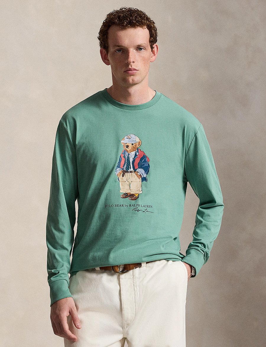 Polo Ralph Lauren - Classic Fit Polo Bear Jersey T-Shirt - seafoam - 0