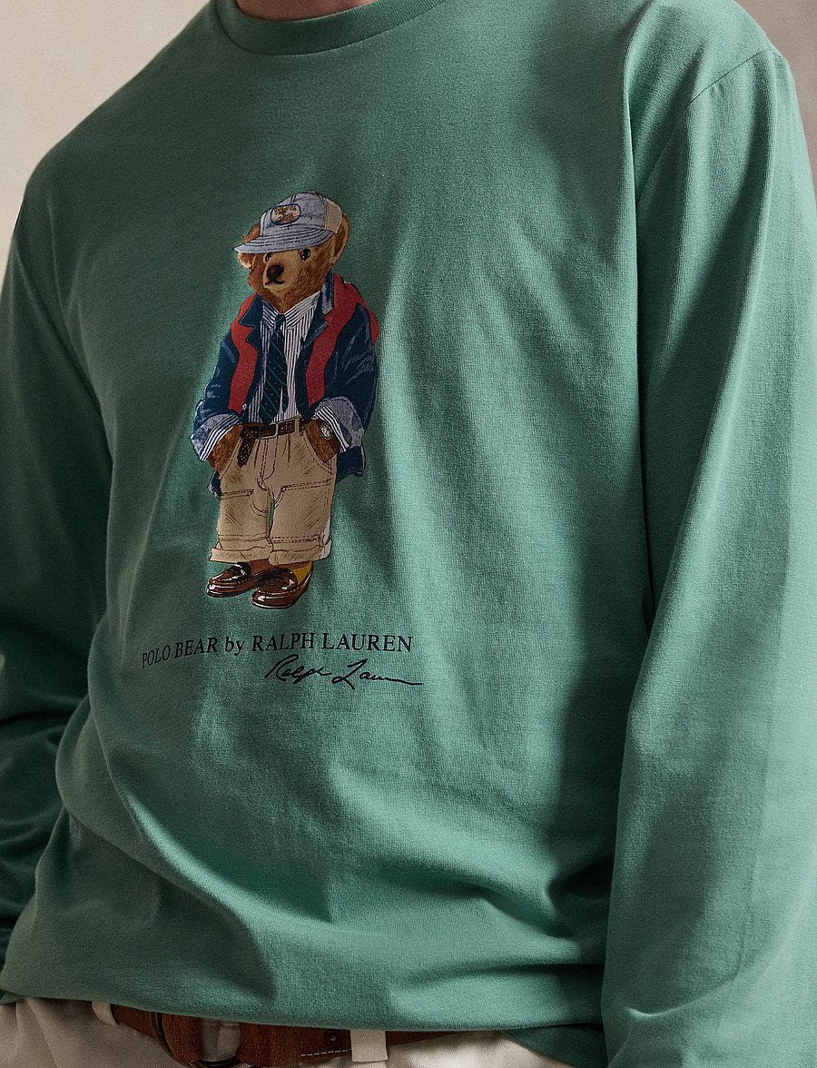 Polo Ralph Lauren - Classic Fit Polo Bear Jersey T-Shirt - seafoam - 4