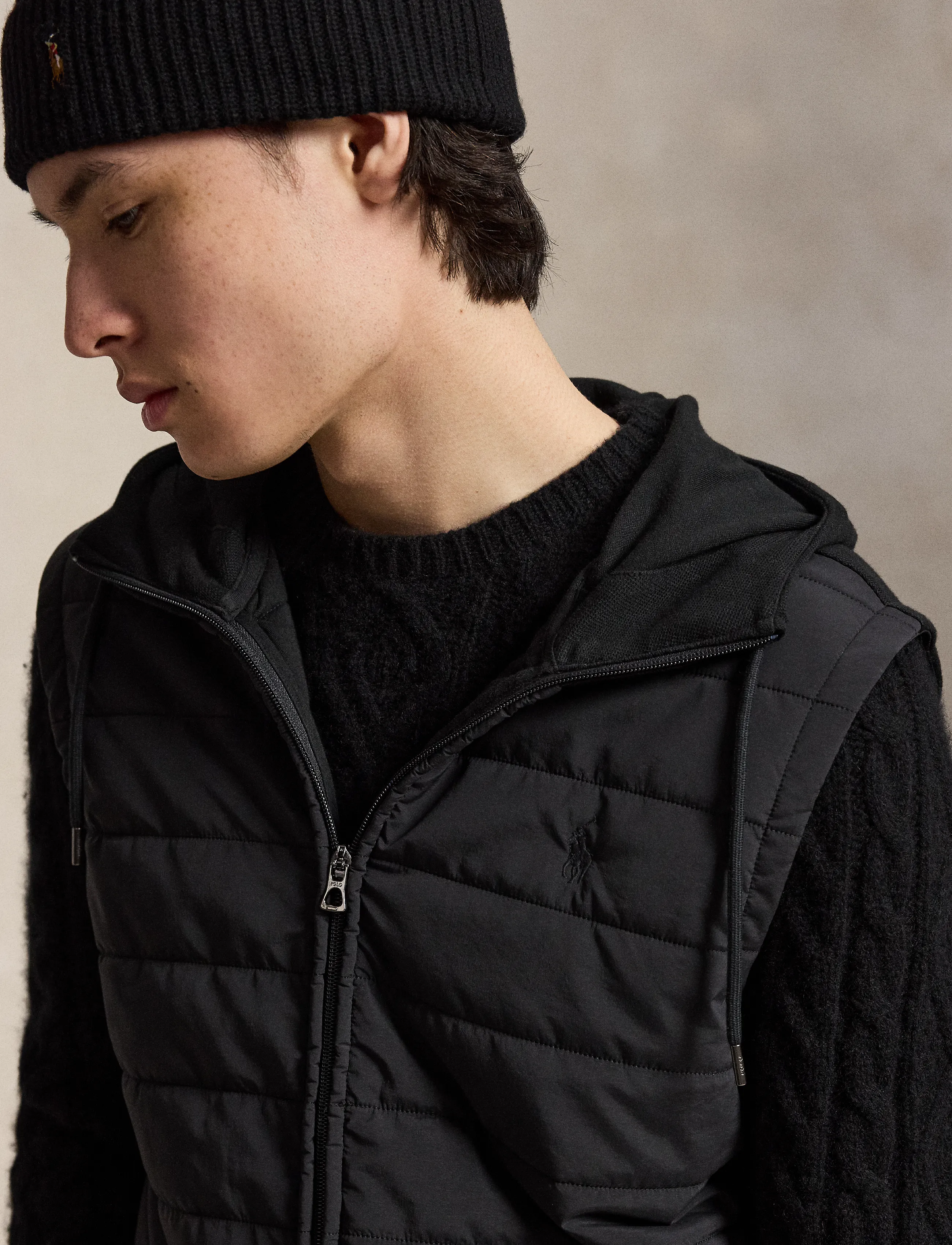 Polo Ralph Lauren - Hybrid Hooded Vest - vestid - polo black - 3