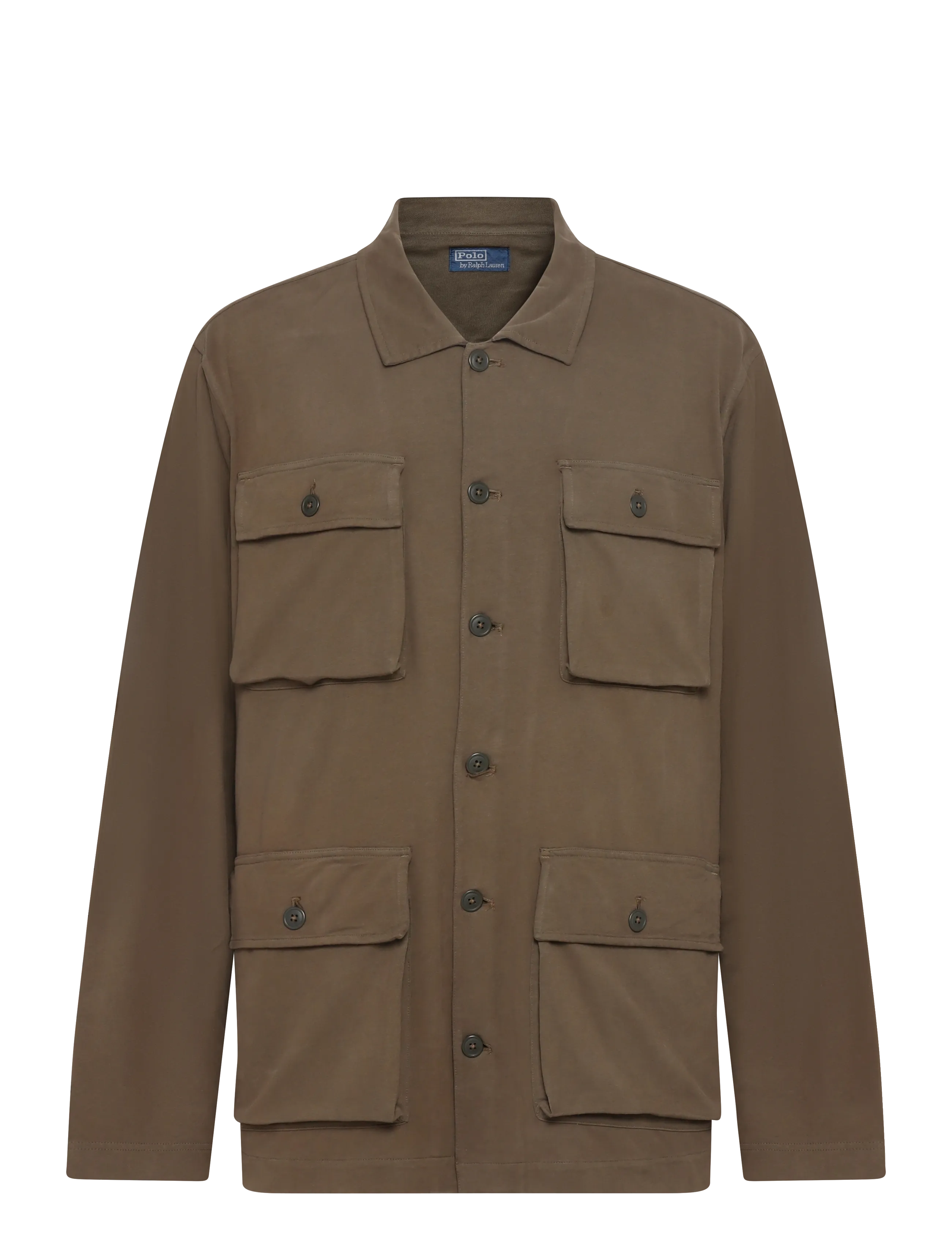 Polo Ralph Lauren - Sueded Moleskin Utility Overshirt - light jackets - canopy olive - 2
