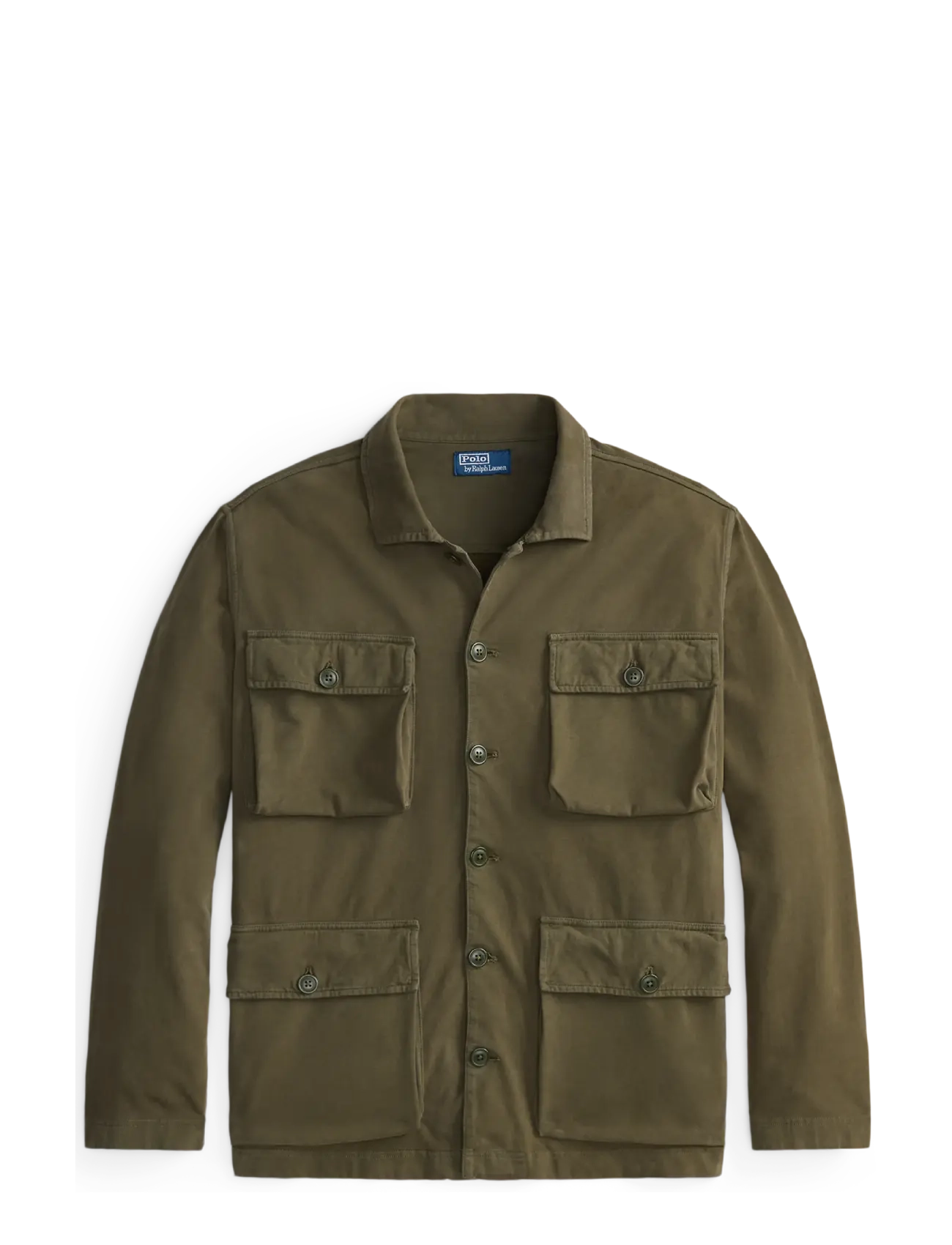 Polo Ralph Lauren - Sueded Moleskin Utility Overshirt - light jackets - canopy olive - 1