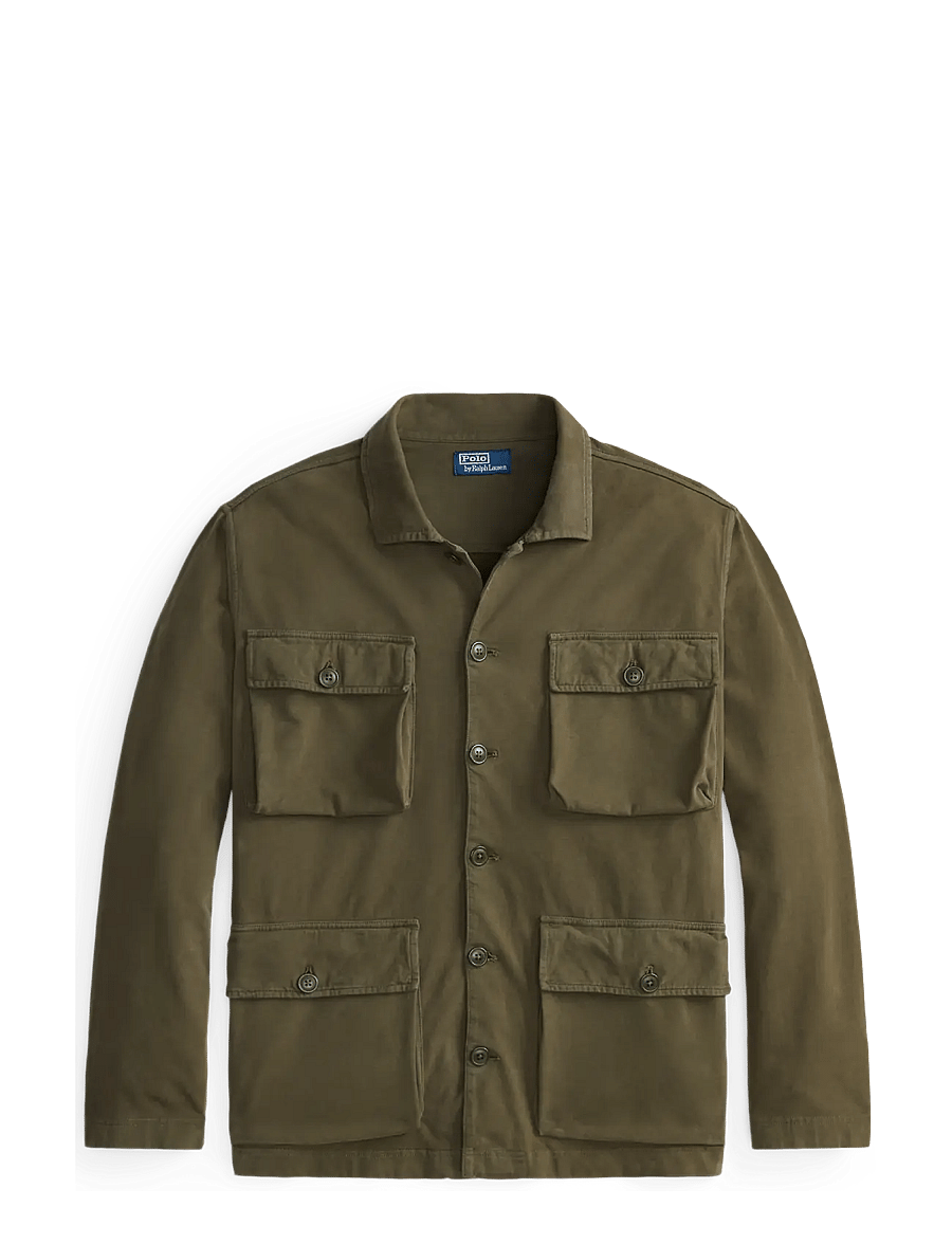 Polo Ralph Lauren - Sueded Moleskin Utility Overshirt - leichte jacken - canopy olive - 1