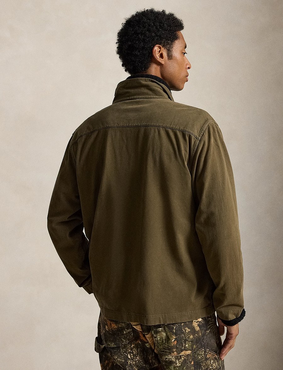 Polo Ralph Lauren - Sueded Moleskin Utility Overshirt - leichte jacken - canopy olive - 2