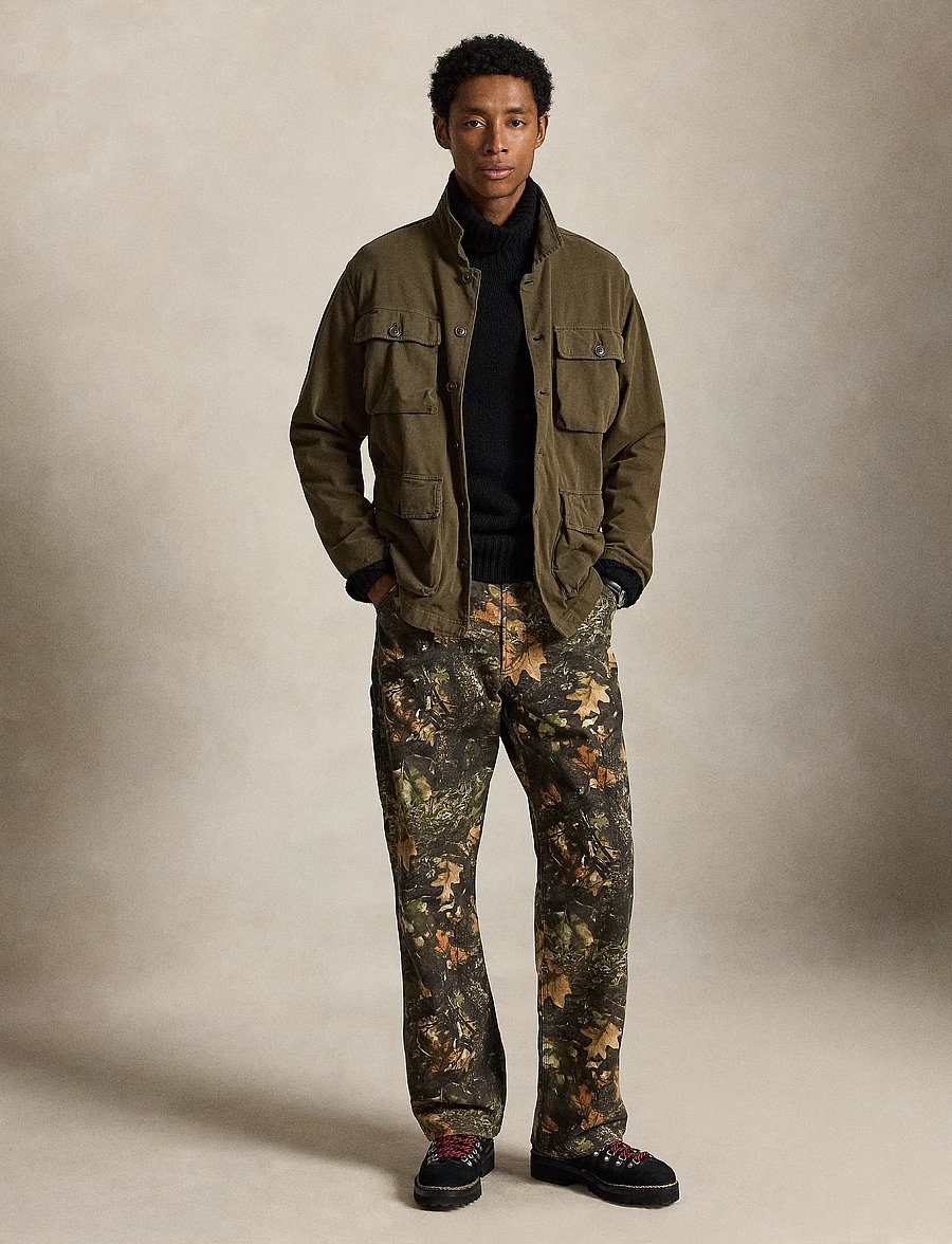 Polo Ralph Lauren - Sueded Moleskin Utility Overshirt - leichte jacken - canopy olive - 4