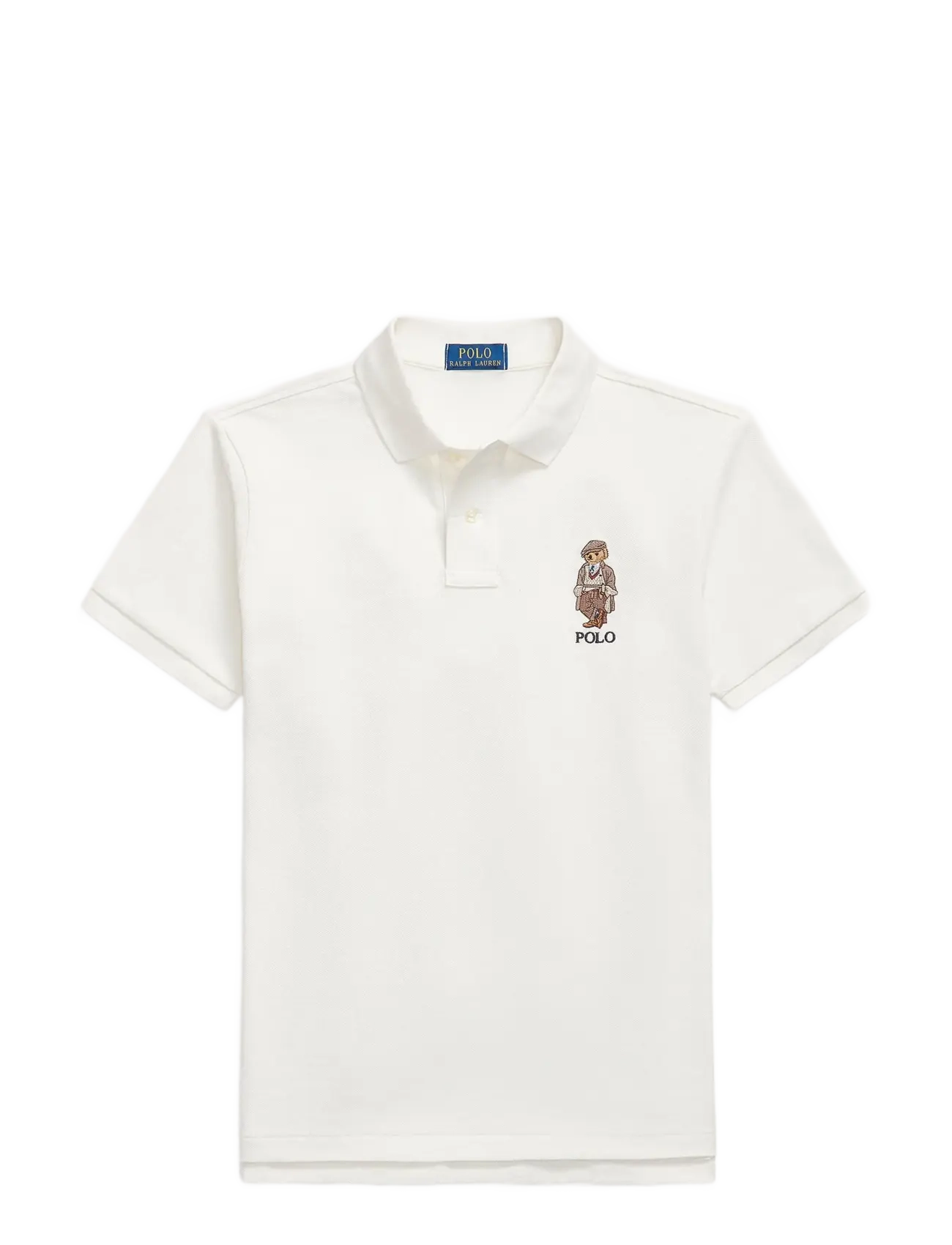 POLO RALPH LAUREN Custom Slim Fit Polo Bear Polo Shirt Cream - XS - Herren