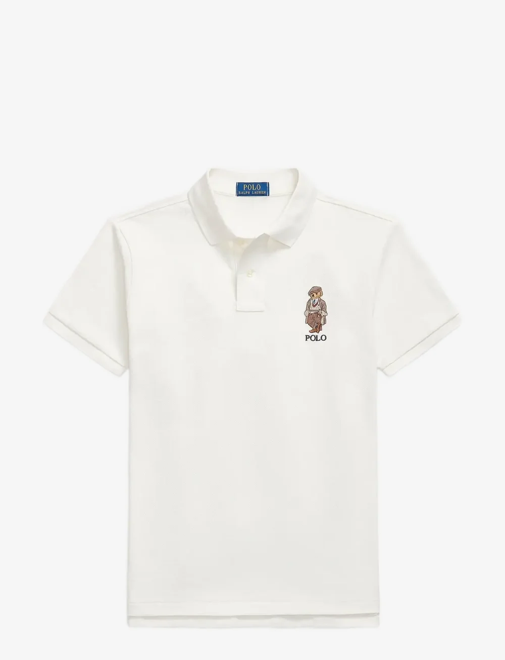 Polo Ralph Lauren - Custom Slim Fit Polo Bear Polo Shirt - kurzärmelig - fa25 deckwash whi - 1