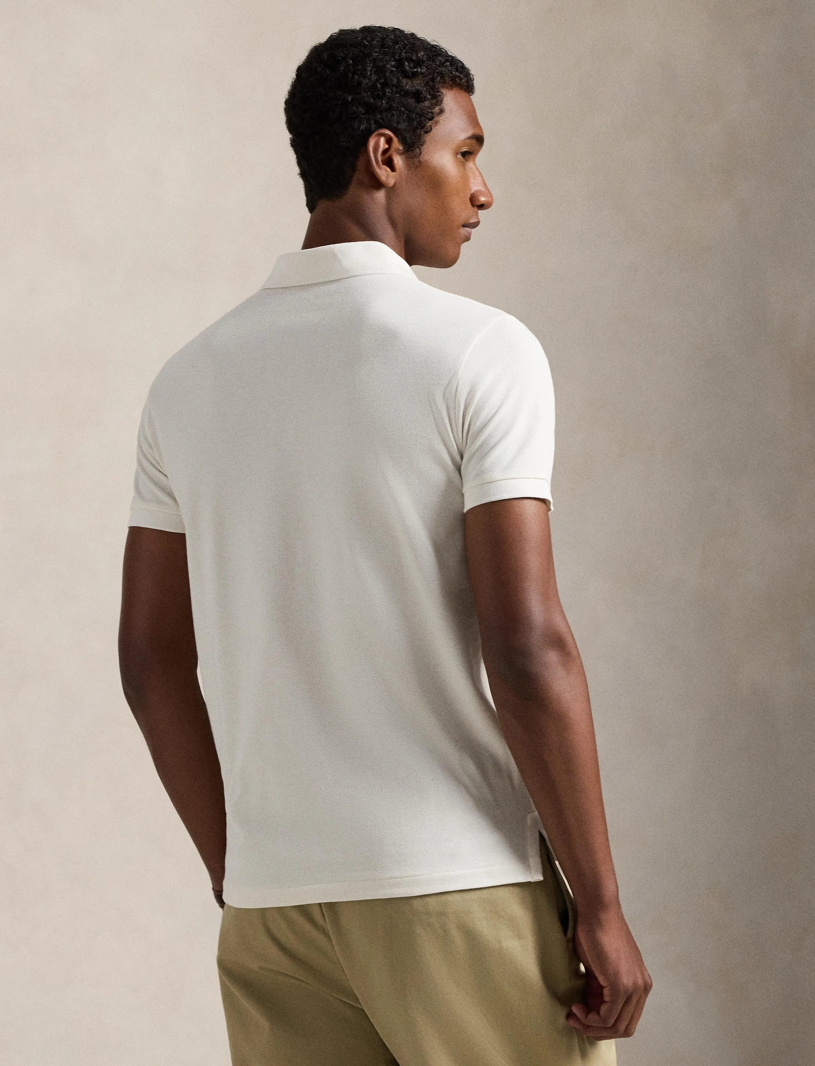 Polo Ralph Lauren - Custom Slim Fit Polo Bear Polo Shirt - korte mouwen - fa25 deckwash whi - 2