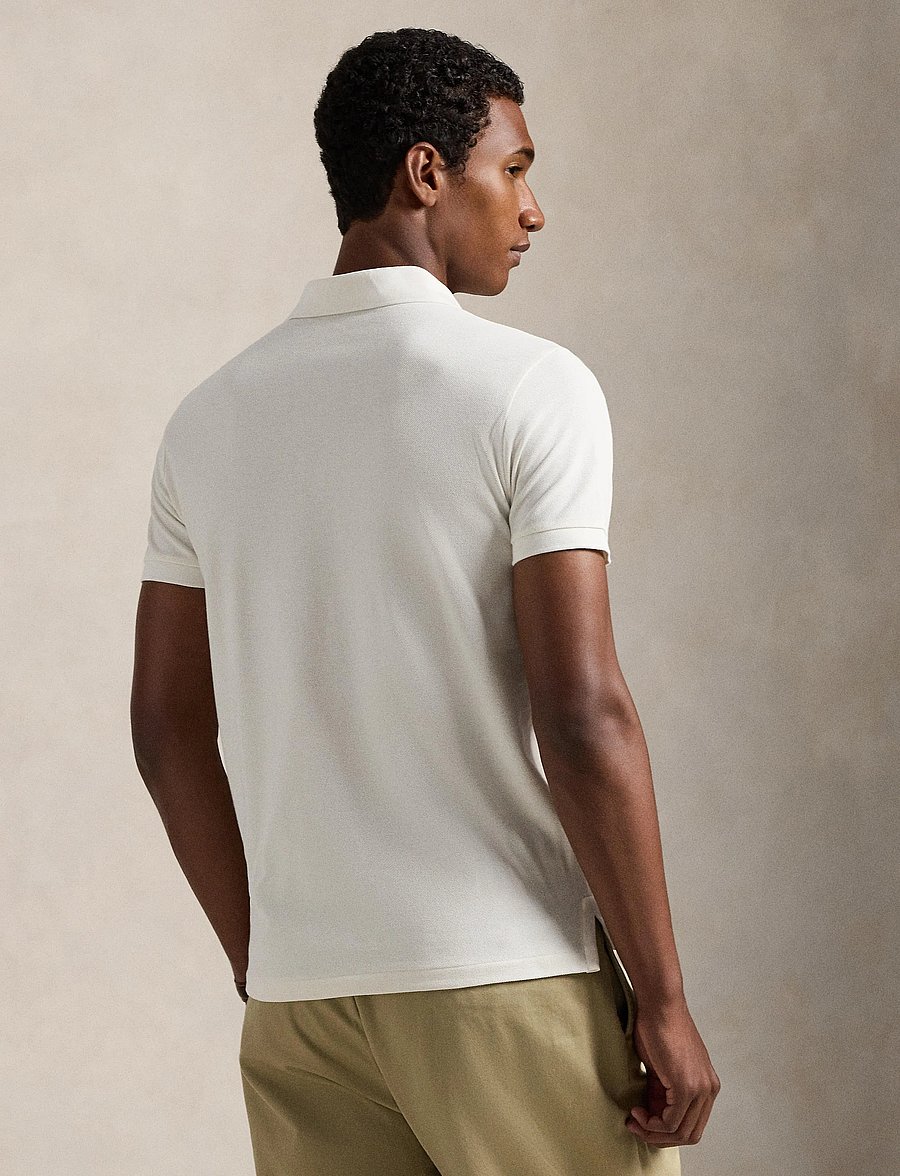 Polo Ralph Lauren - Custom Slim Fit Polo Bear Polo Shirt - korte mouwen - fa25 deckwash whi - 2