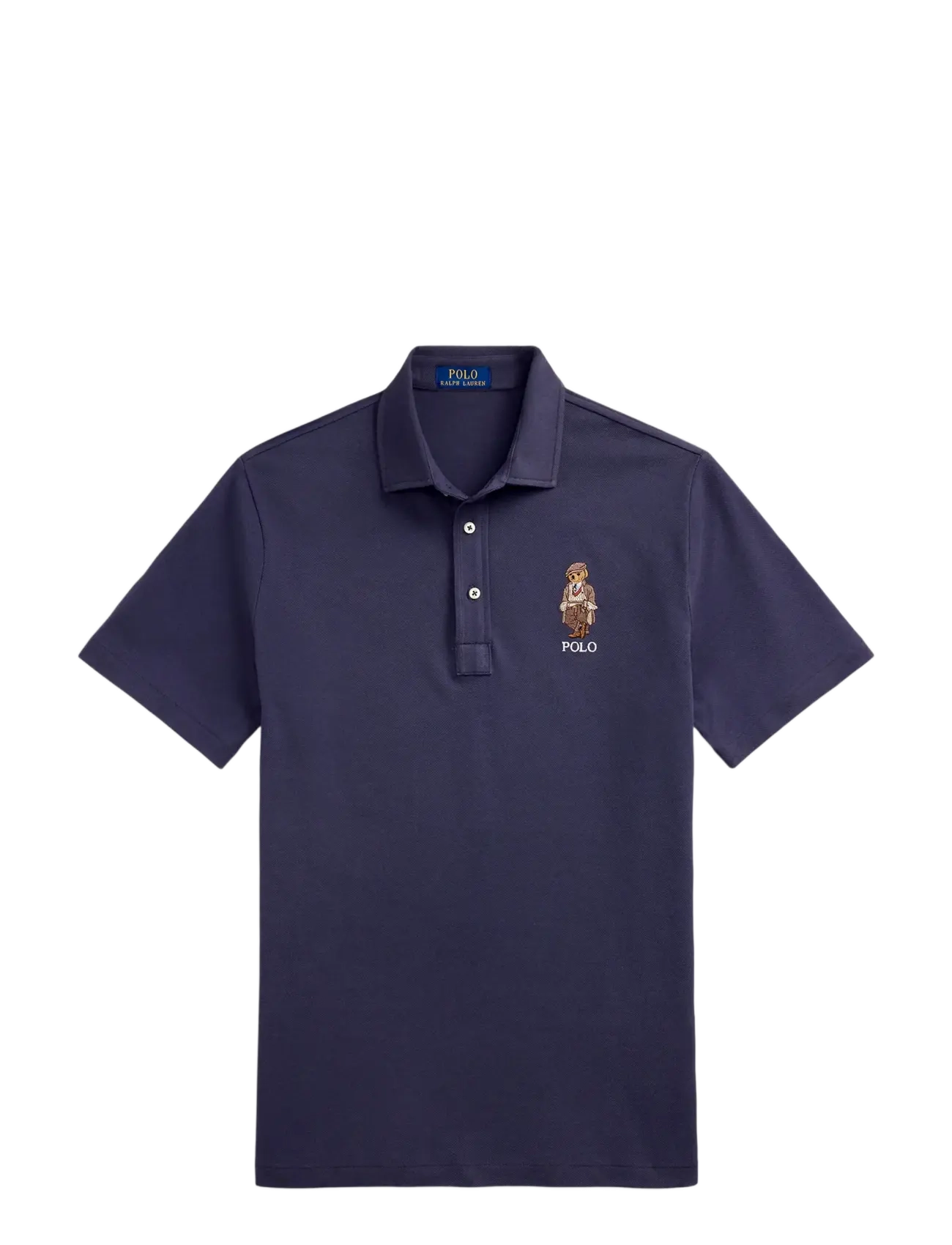 Polo Ralph Lauren - Custom Slim Polo Bear Mesh Polo Shirt - kortærmede poloer - fa25 faded blue h - 2