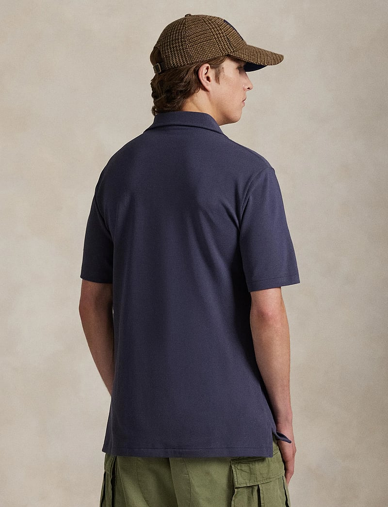 Polo Ralph Lauren - Custom Slim Polo Bear Mesh Polo Shirt - polos à manches courtes - fa25 faded blue h - 3