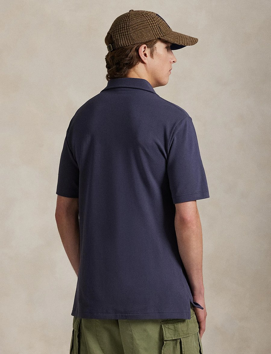 Polo Ralph Lauren - Custom Slim Polo Bear Mesh Polo Shirt - kortærmede poloer - fa25 faded blue h - 3