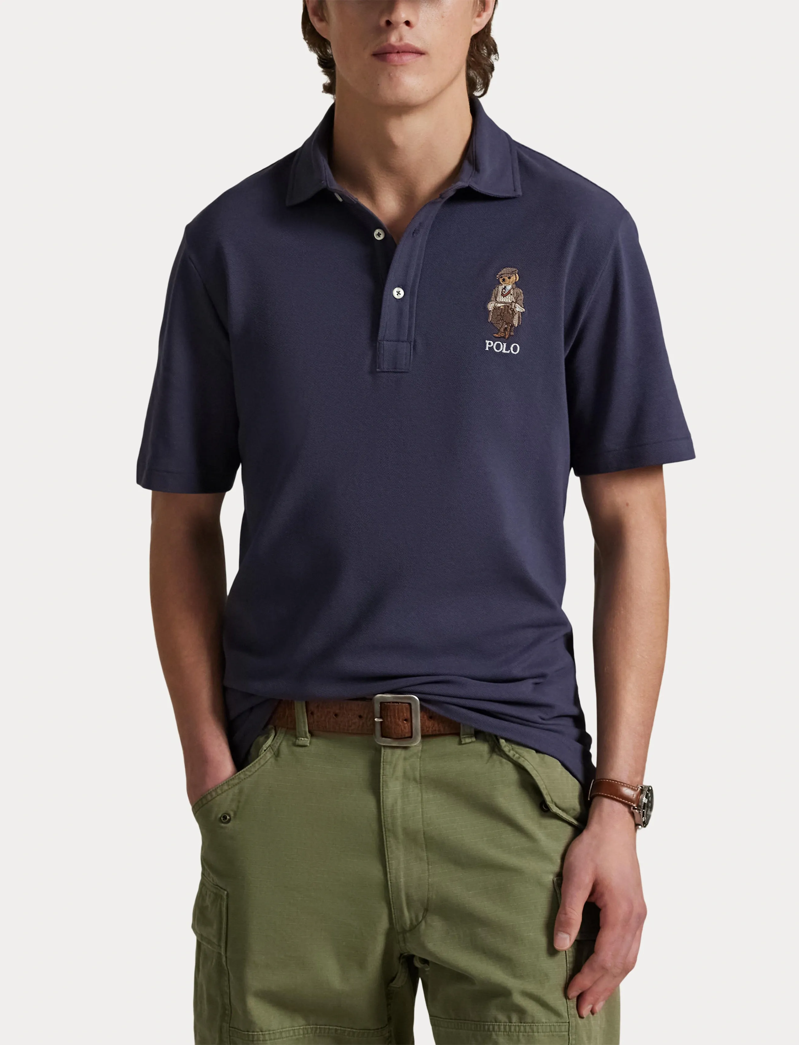 Bear Custom Slim Pique Polo Bear Custom Slim Polo 6