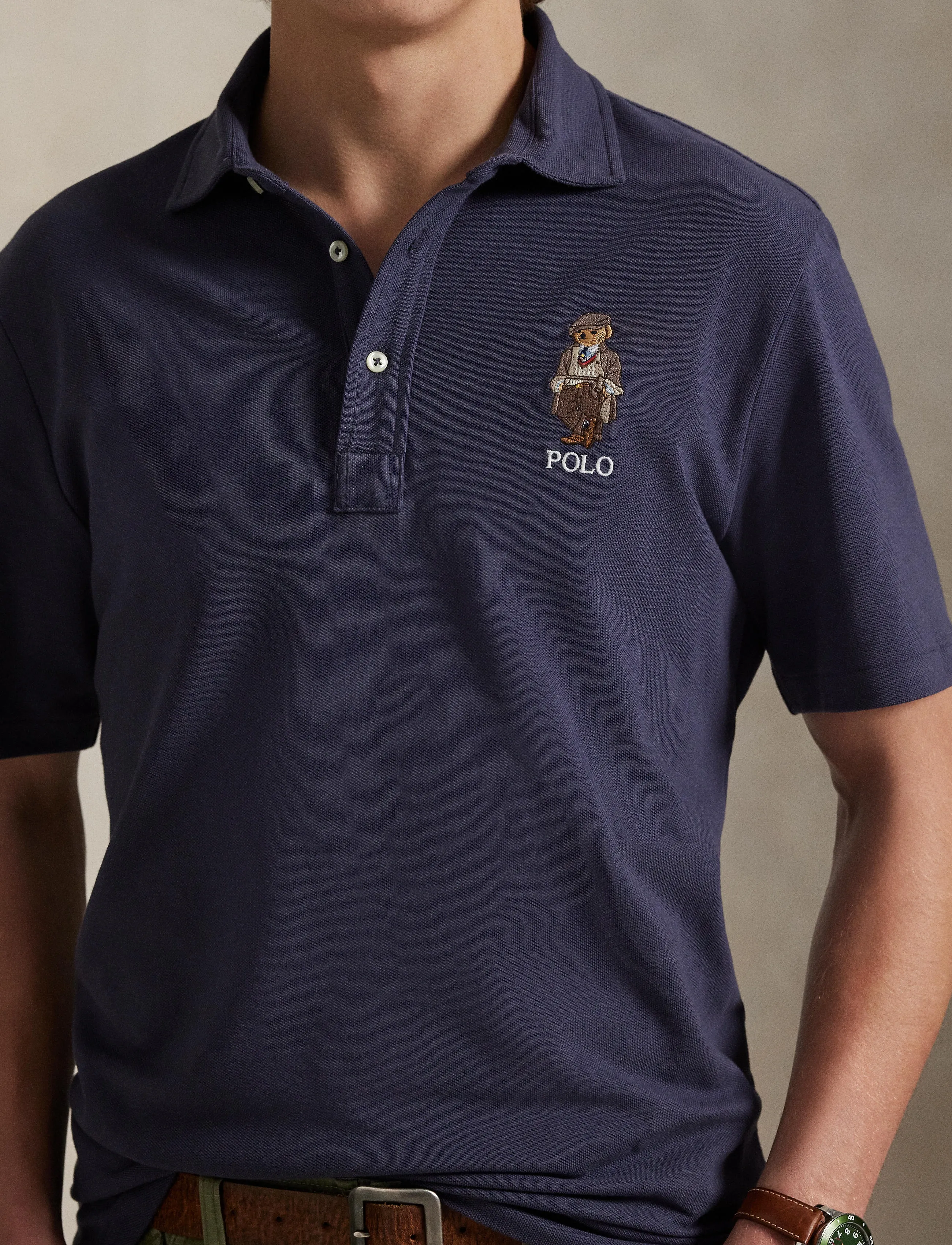 Bear Custom Slim Pique Polo Bear Custom Slim Polo 8