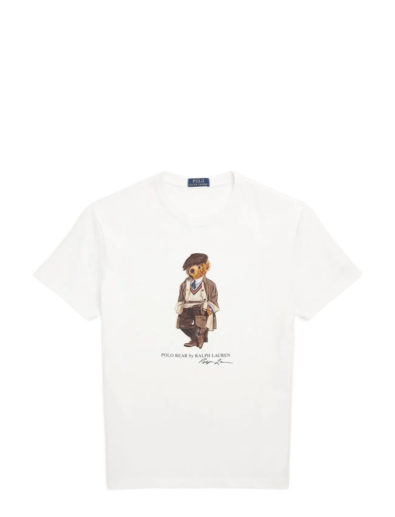 Custom Slim Fit Polo Bear Jersey T-Shirt - FA25 DECKWASH WHI