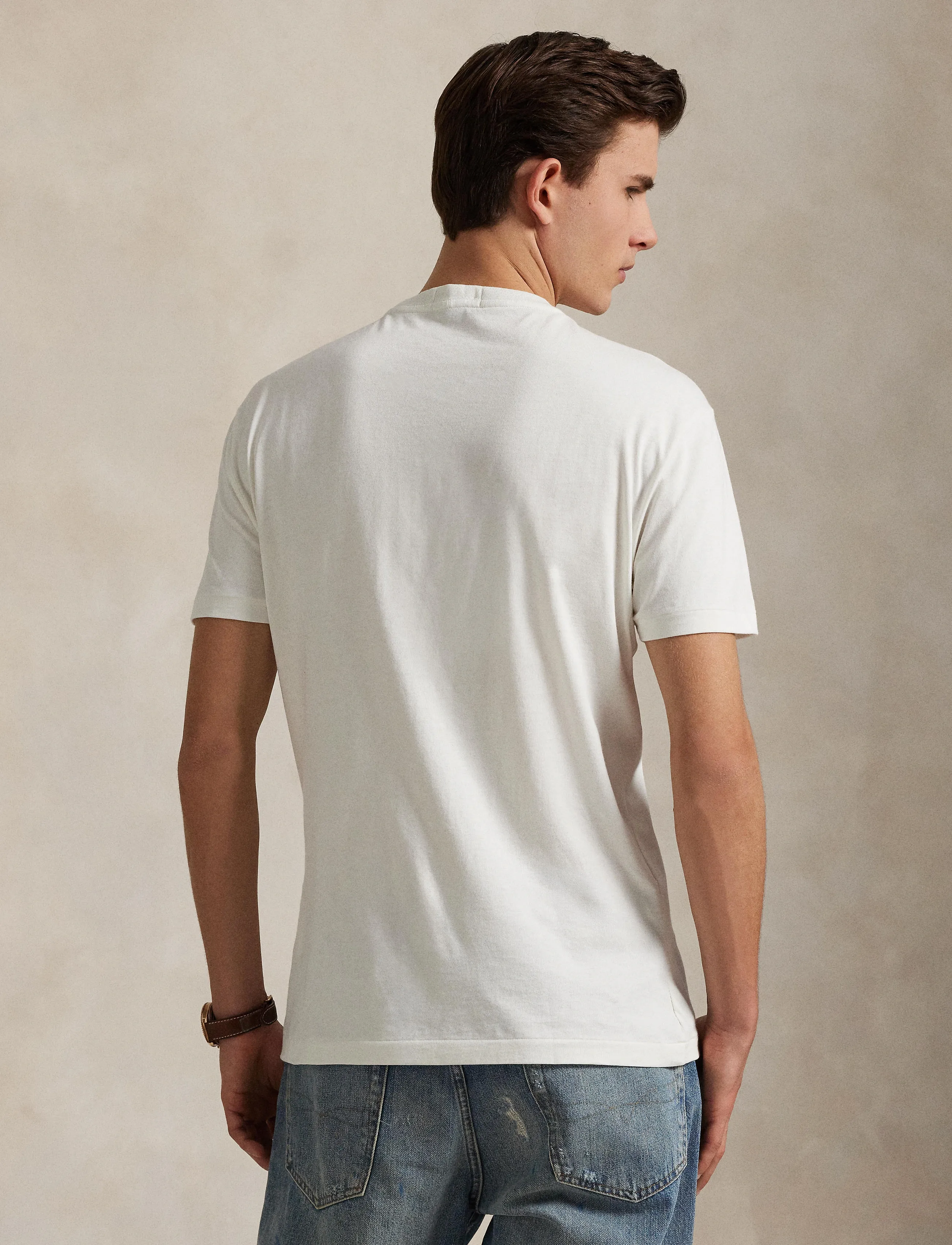 Polo Ralph Lauren - Custom Slim Fit Polo Bear Jersey T-Shirt - fa25 deckwash whi - 2