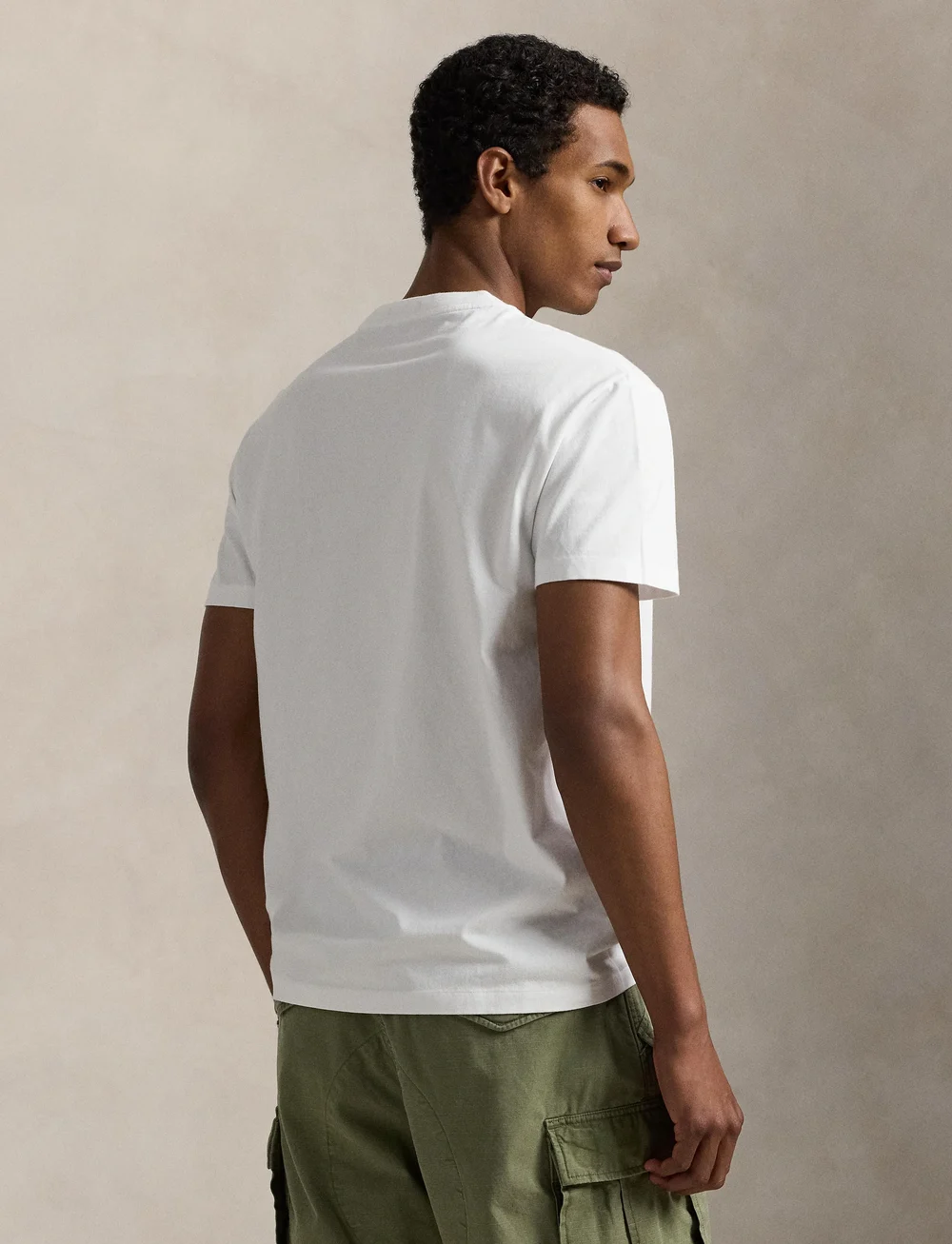 Polo Ralph Lauren - Custom Slim Fit Logo Jersey T-Shirt - kortärmade t-shirts - white - 2