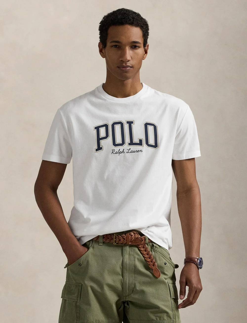 Polo Ralph Lauren - Custom Slim Fit Logo Jersey T-Shirt - kortärmade t-shirts - white - 3