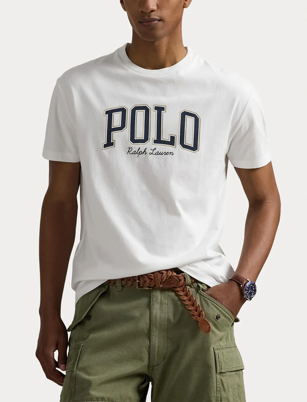 Polo Ralph Lauren - Custom Slim Fit Logo Jersey T-Shirt - kortärmade t-shirts - white - 5